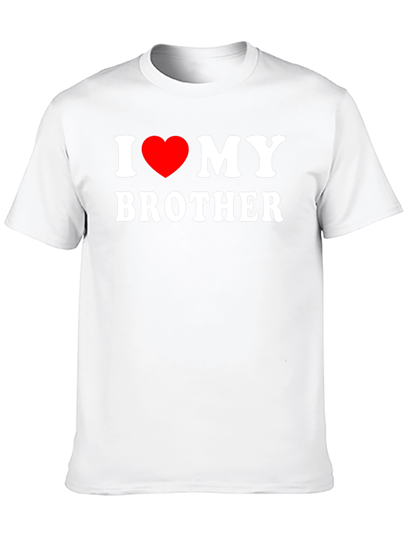 I Love My Brother Graphic Tee - Black