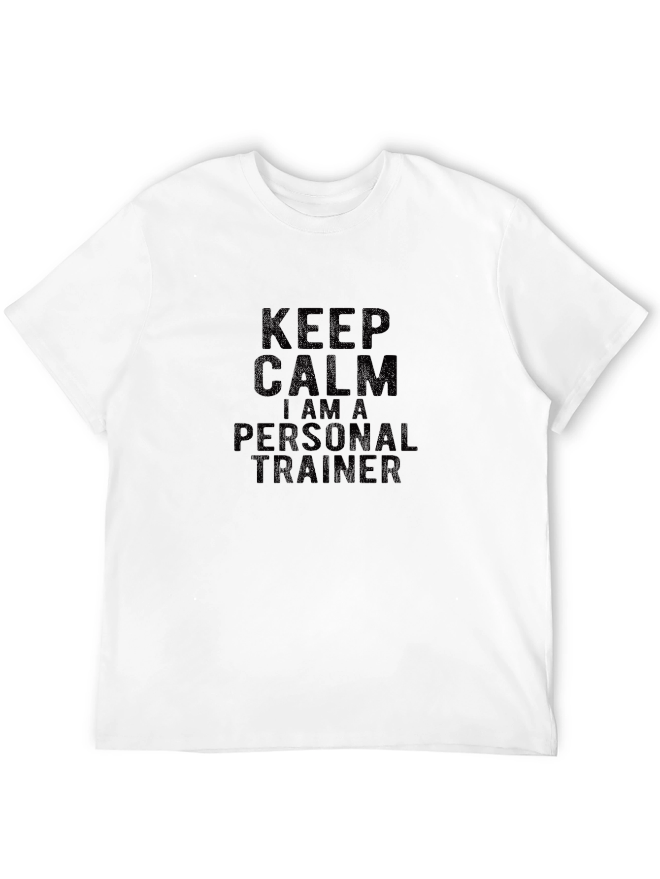 Keep Calm Personal Trainer Black T-Shirt