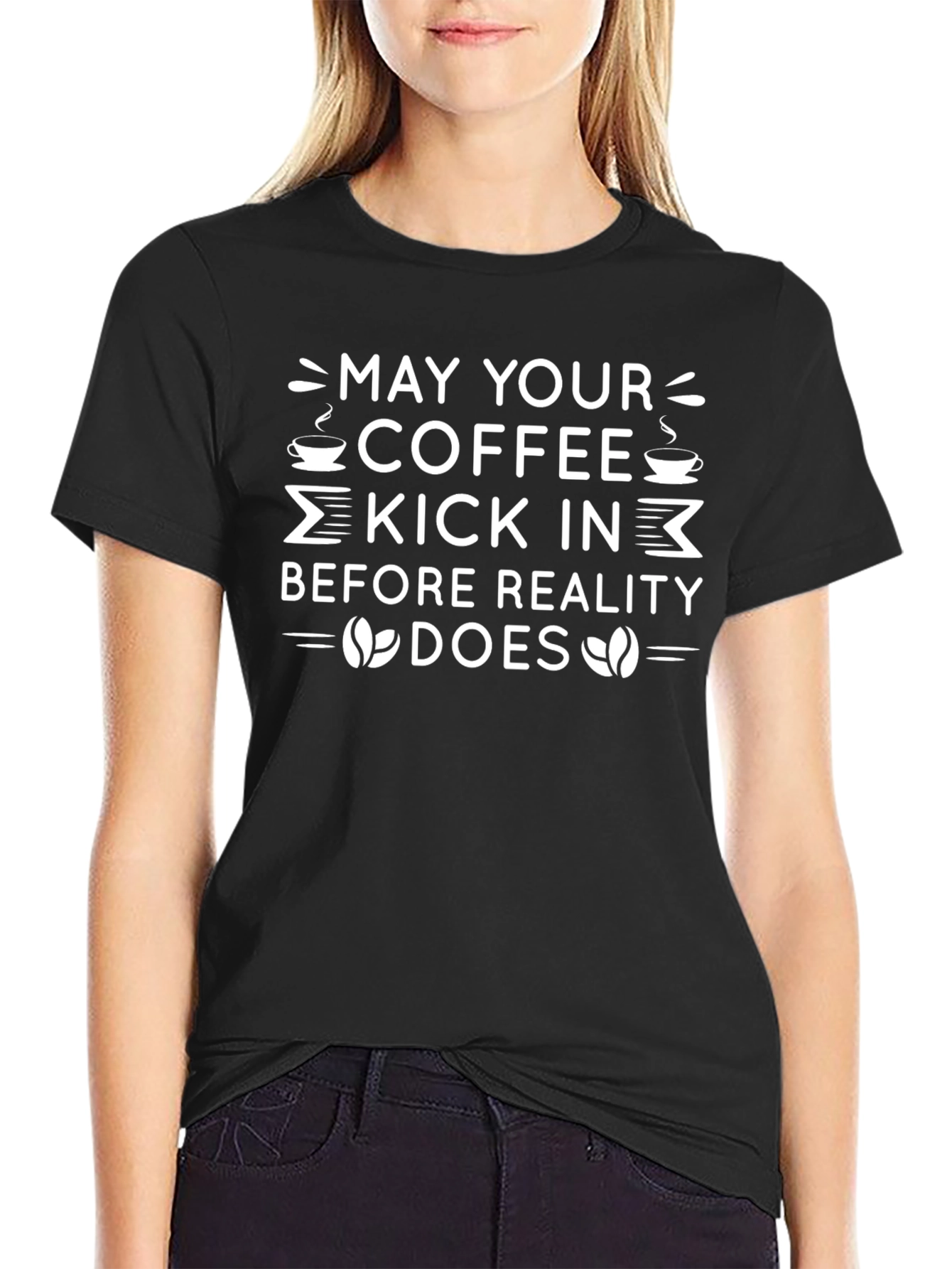 Coffee Kick In T-Shirt - Funny Caffeine Tee