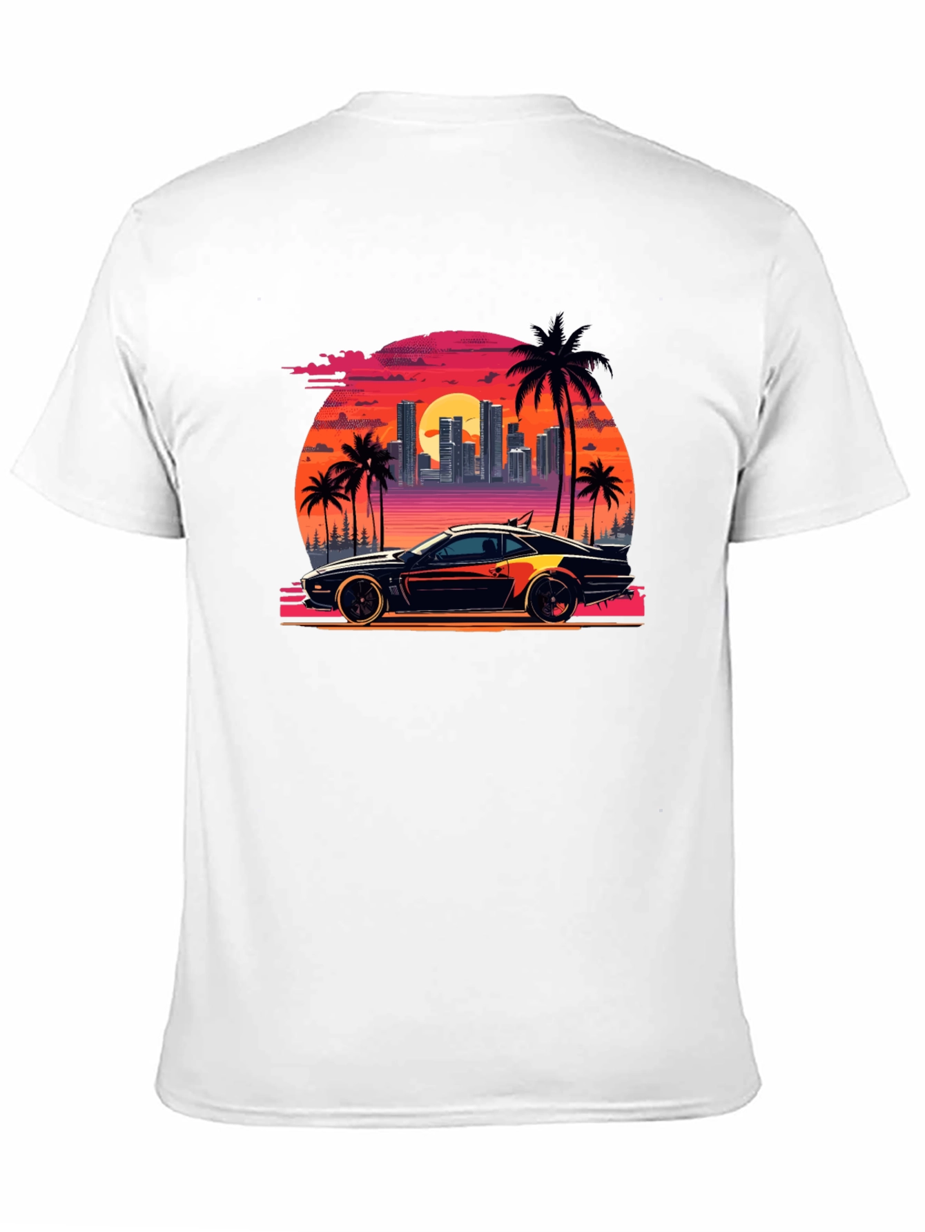 Retro Sunset Car T-Shirt