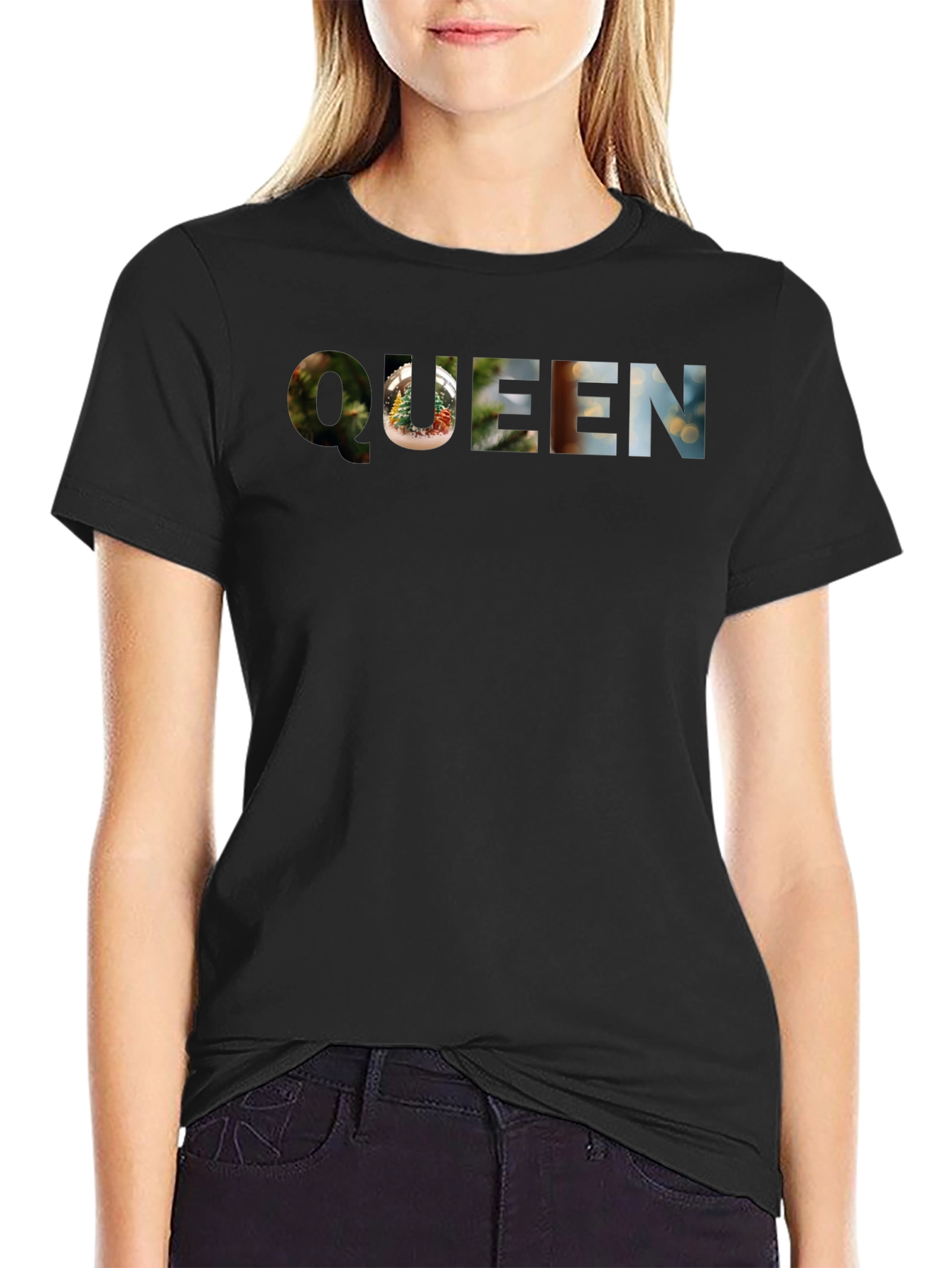 Queen Graphic Print Crew Neck T-Shirt