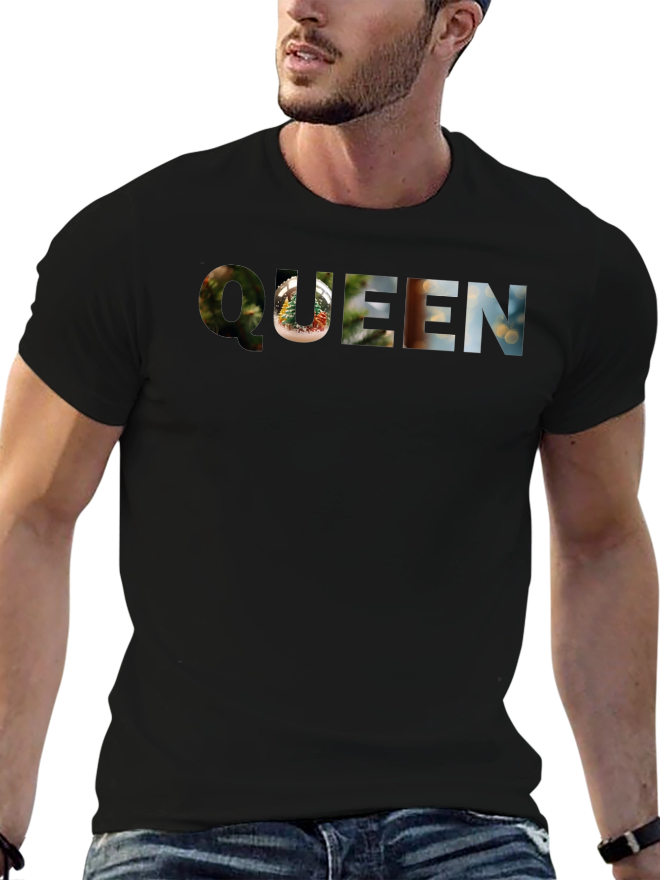 Queen Graphic Print Crew Neck T-Shirt