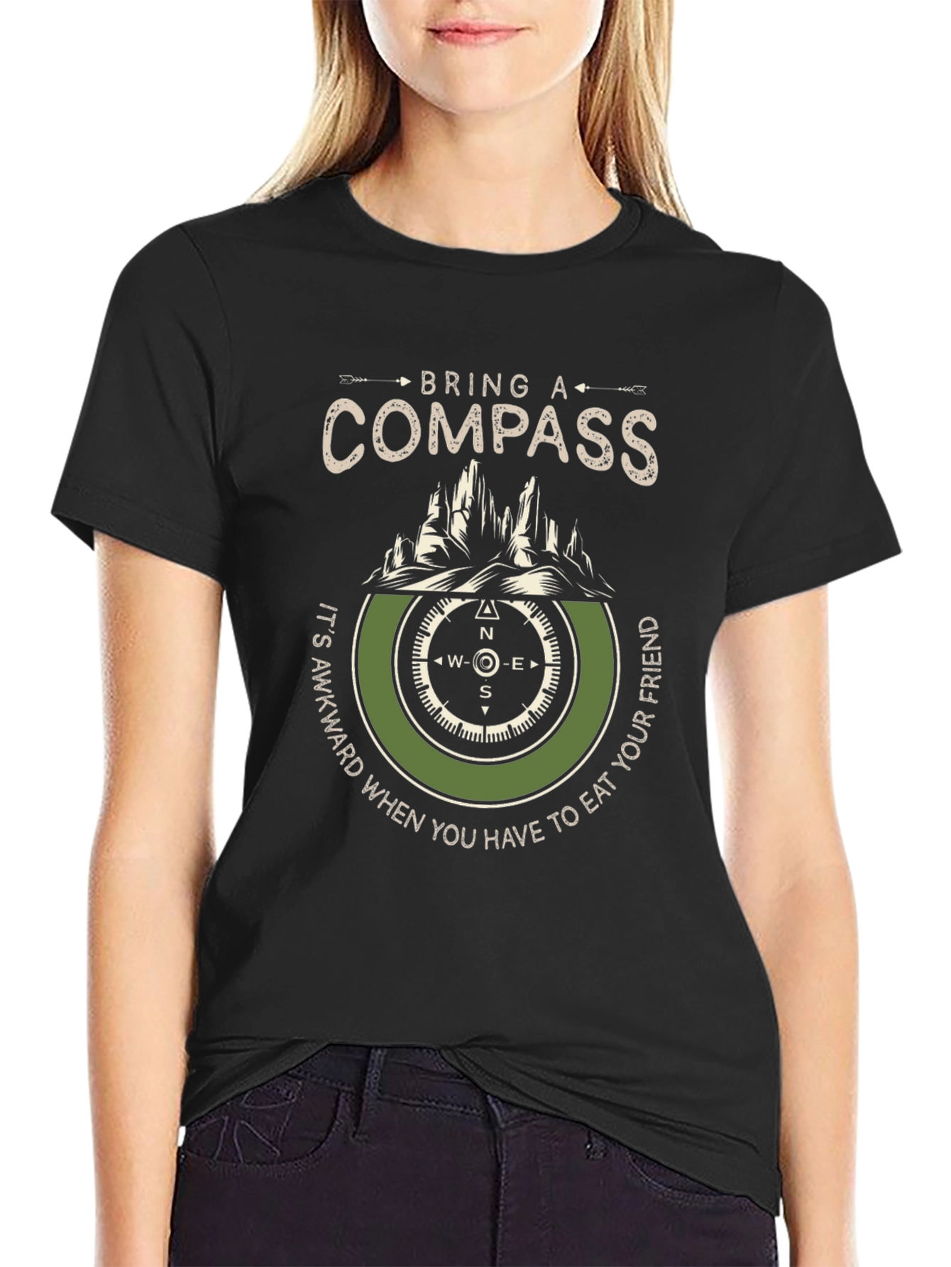 Bring A Compass T-Shirt: Adventure Hiking Tee