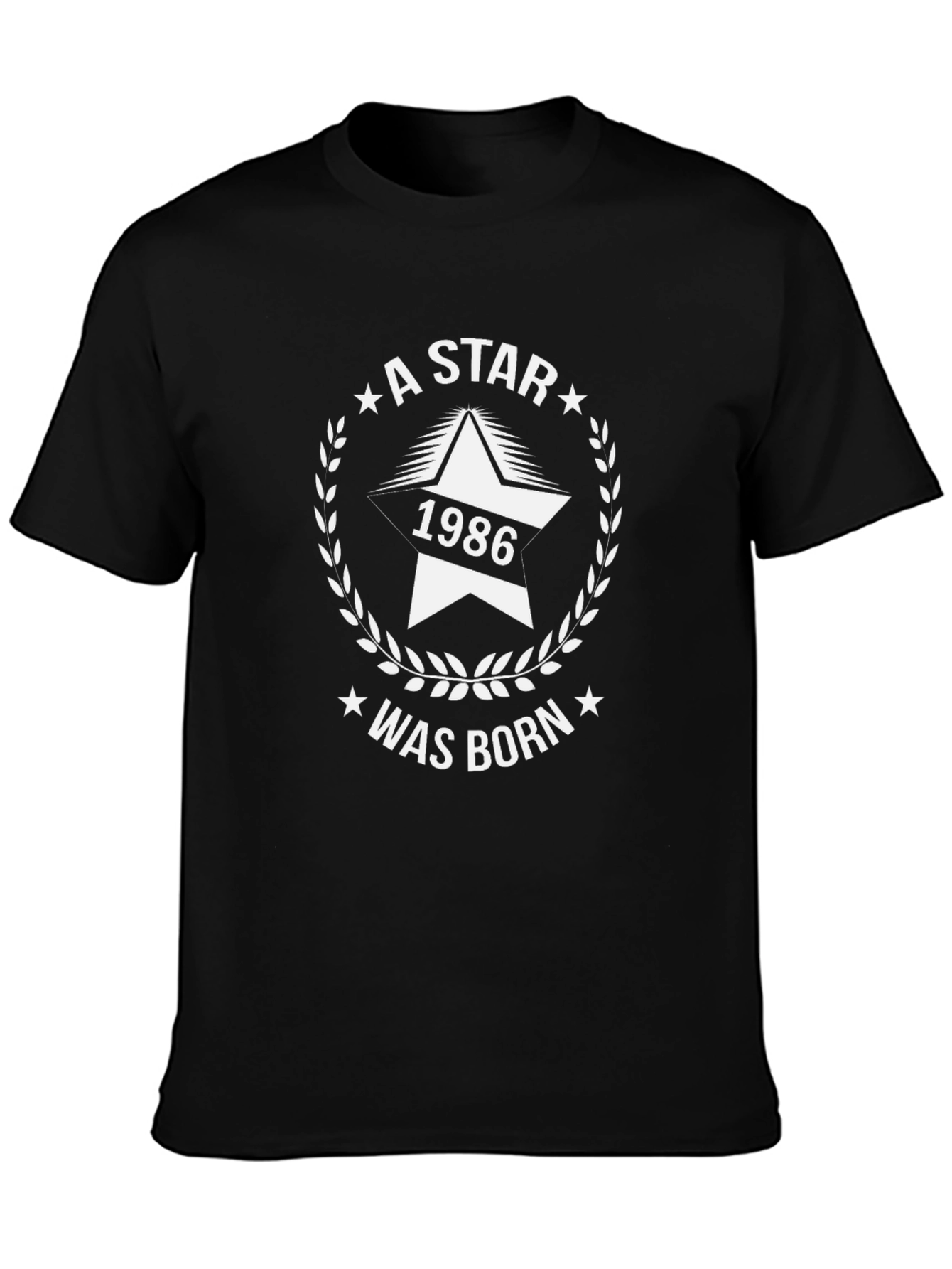 A Star Was Born in 1986 Black T-Shirt