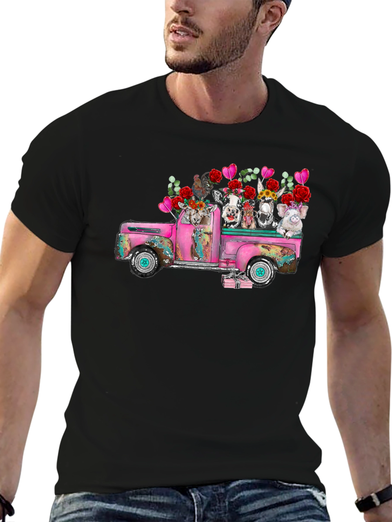 Farm Animal Truck Graphic Tee