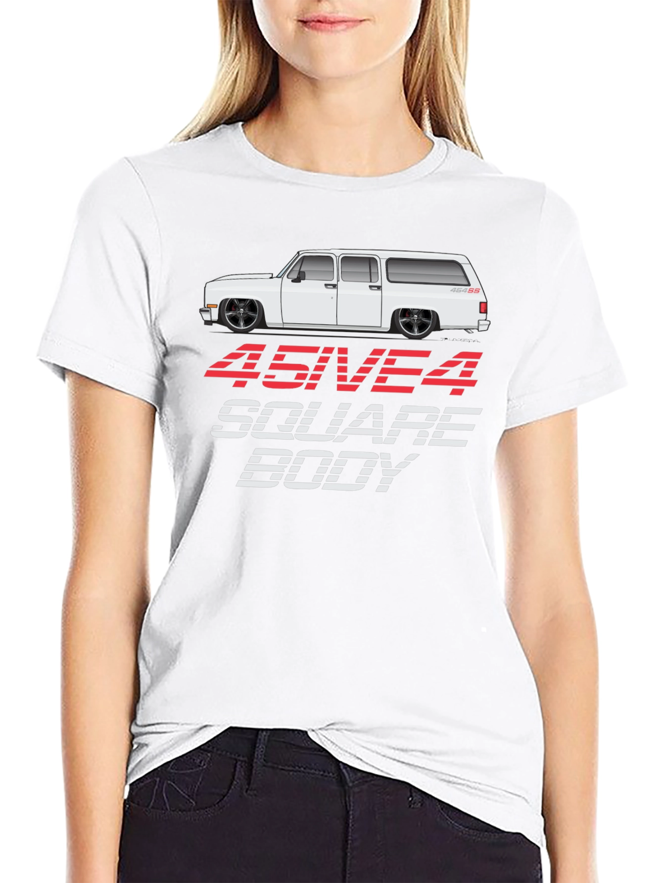 454 Square Body Black T-Shirt