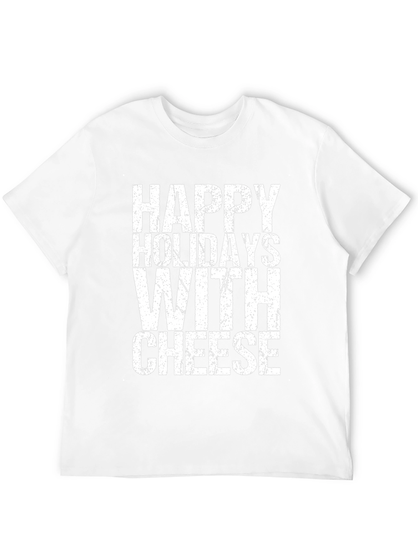 Happy Holidays With Cheese Graphic T-Shirt