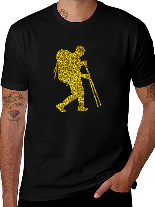 Hiking Glitter Graphic Tee - Adventure Ready