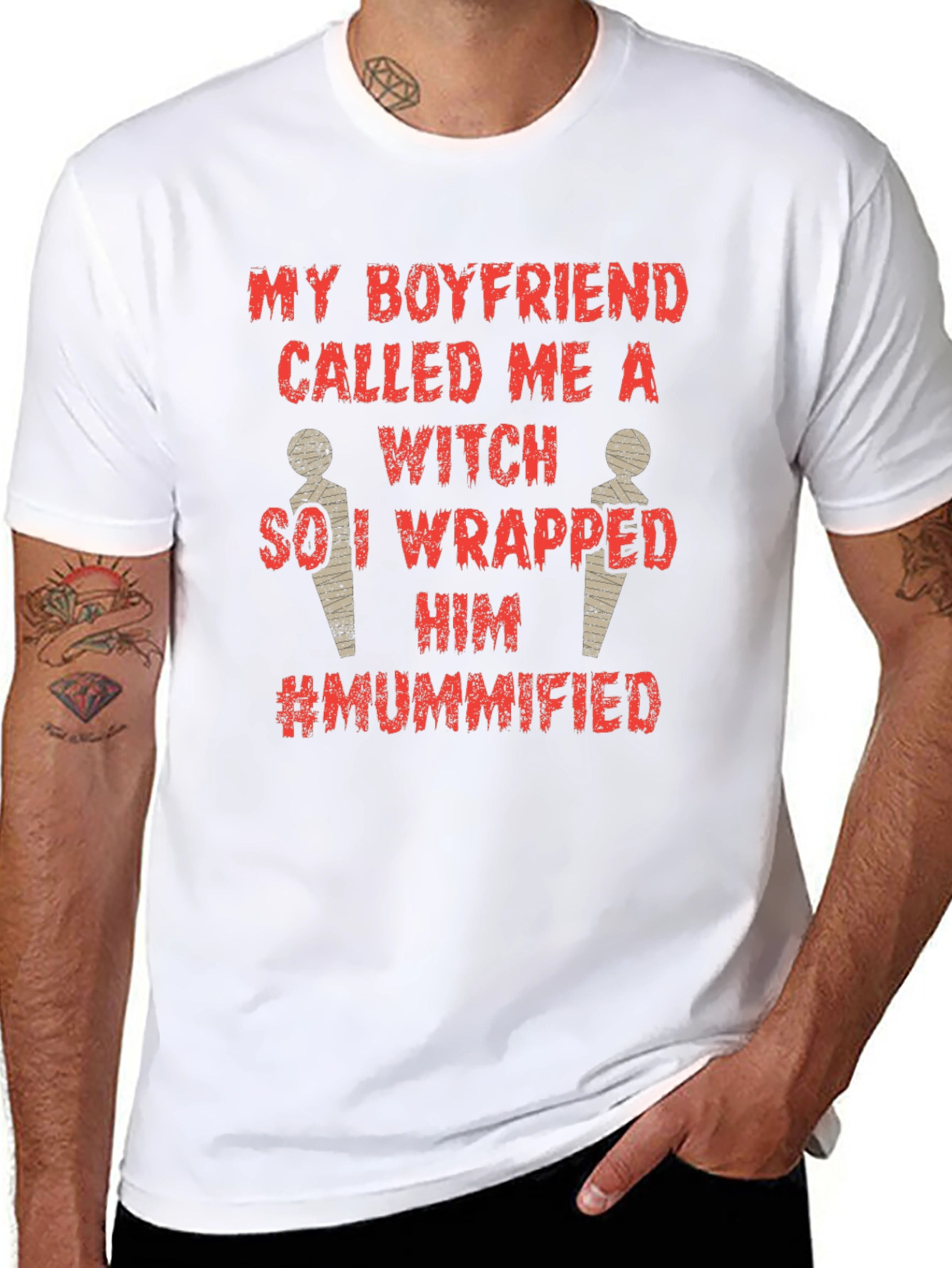 Boyfriend Witch Mummified Graphic Tee