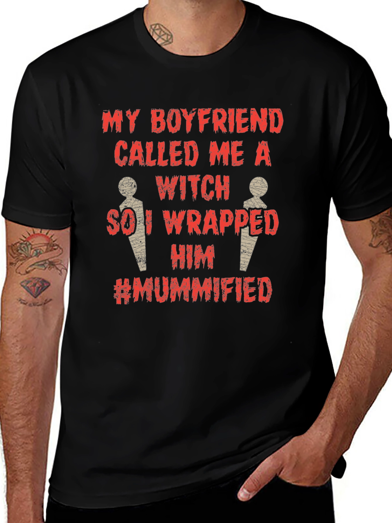 Boyfriend Witch Mummified Graphic Tee