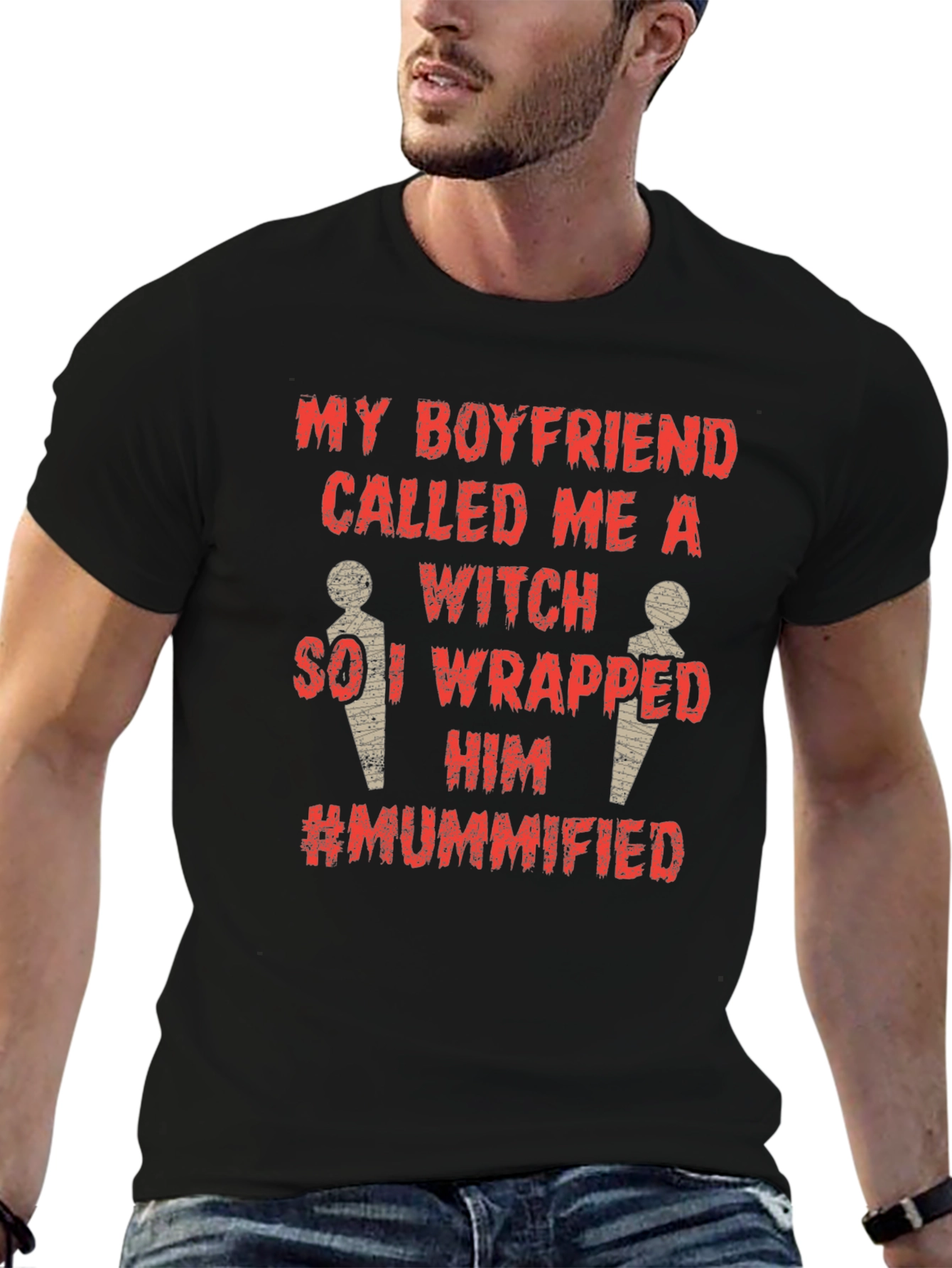 Boyfriend Witch Mummified Graphic Tee
