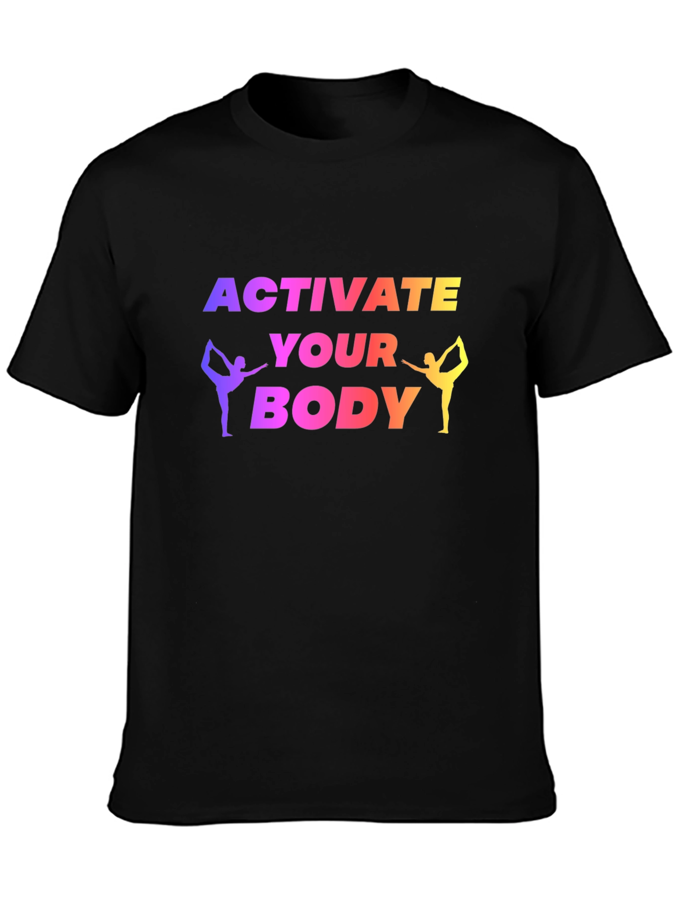Activate Your Body Yoga Black T-Shirt
