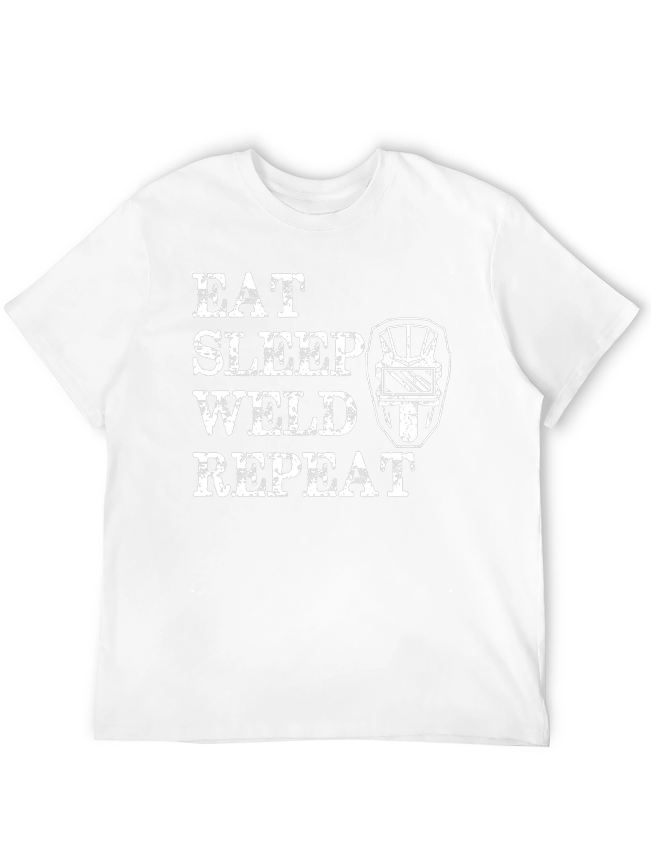 Eat Sleep Weld Repeat Black T-Shirt