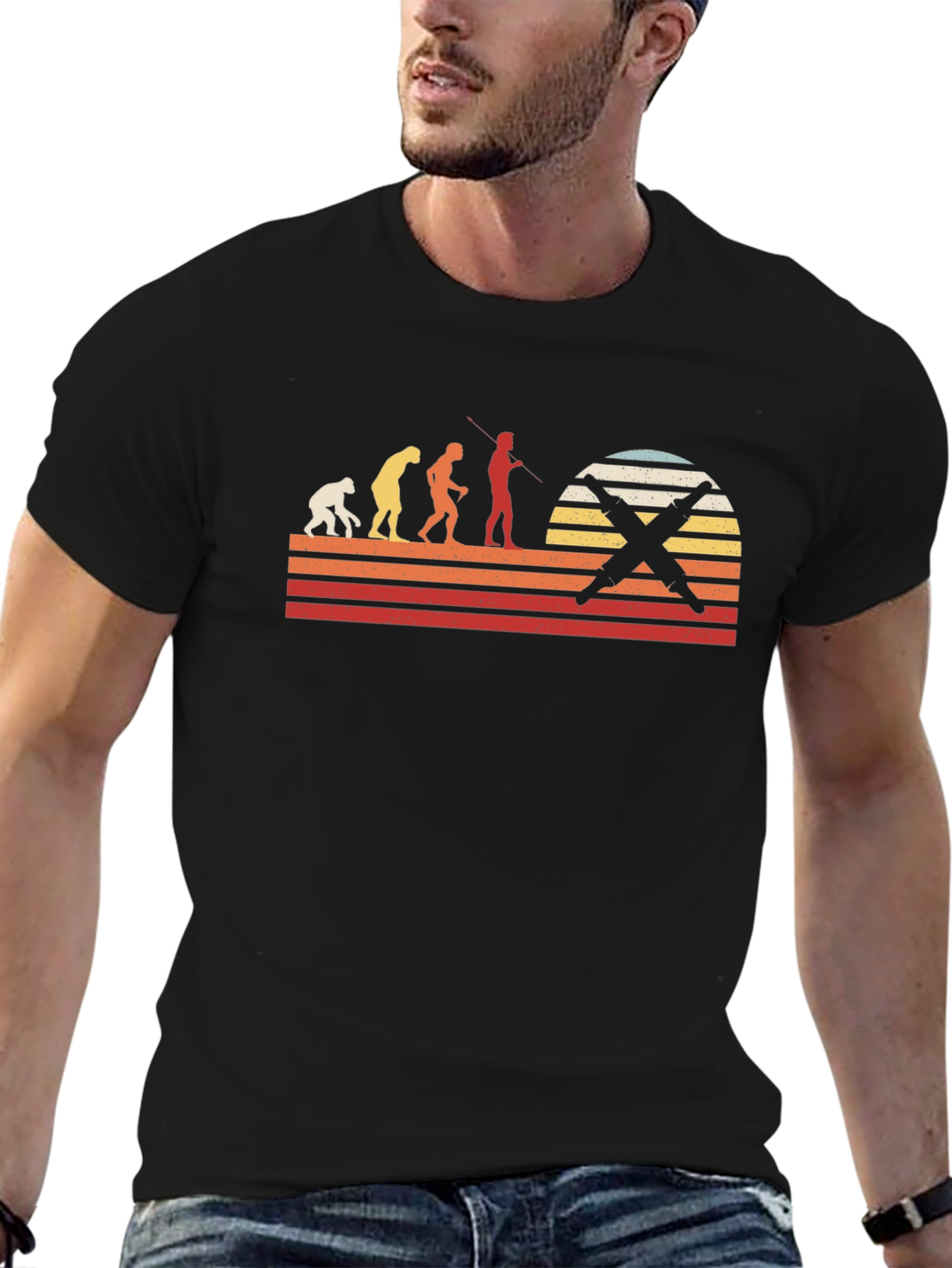 Spearfishing Evolution T-Shirt - Black