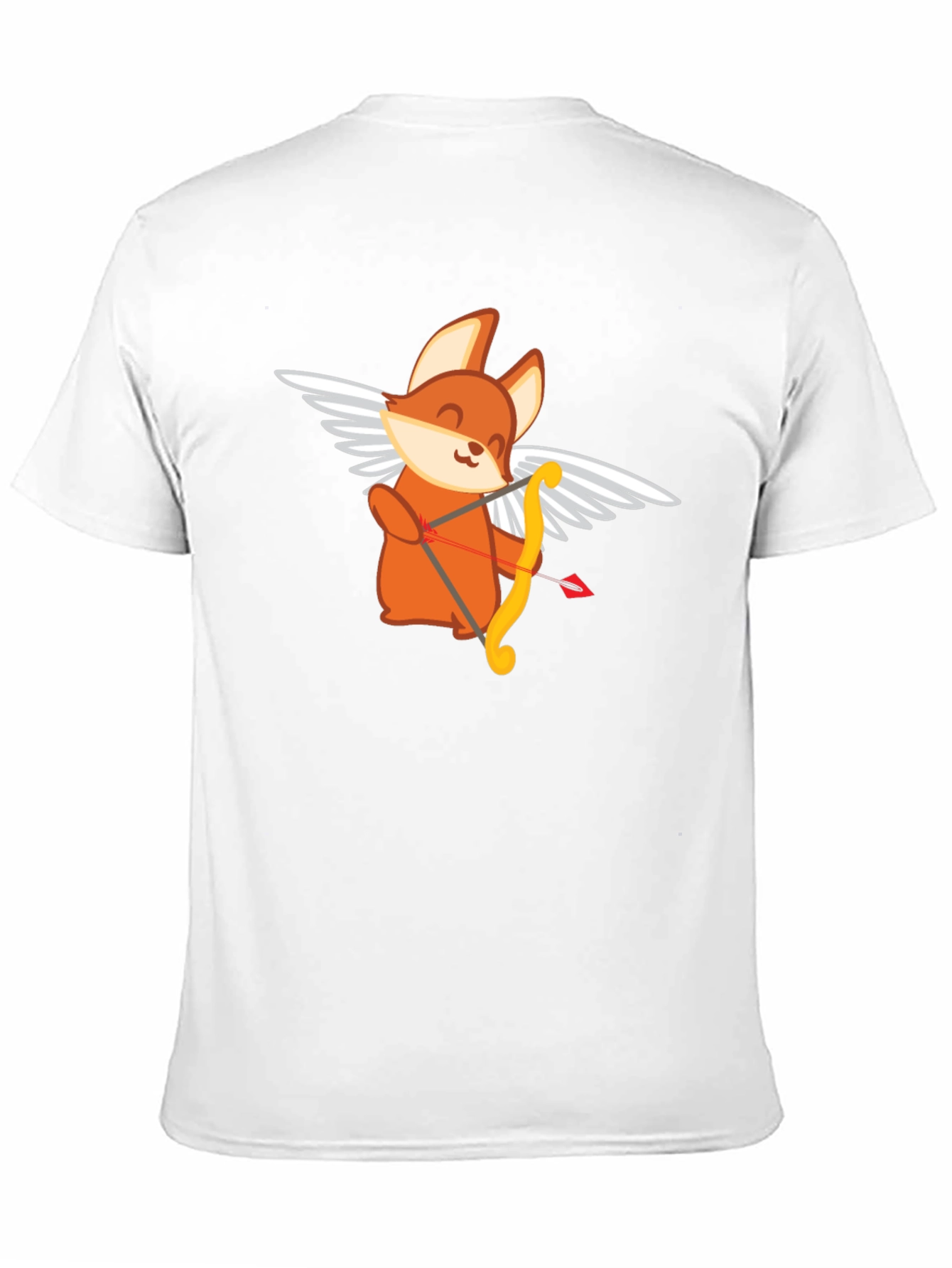 Cupid Fox Graphic Tee - Love Arrow Shirt