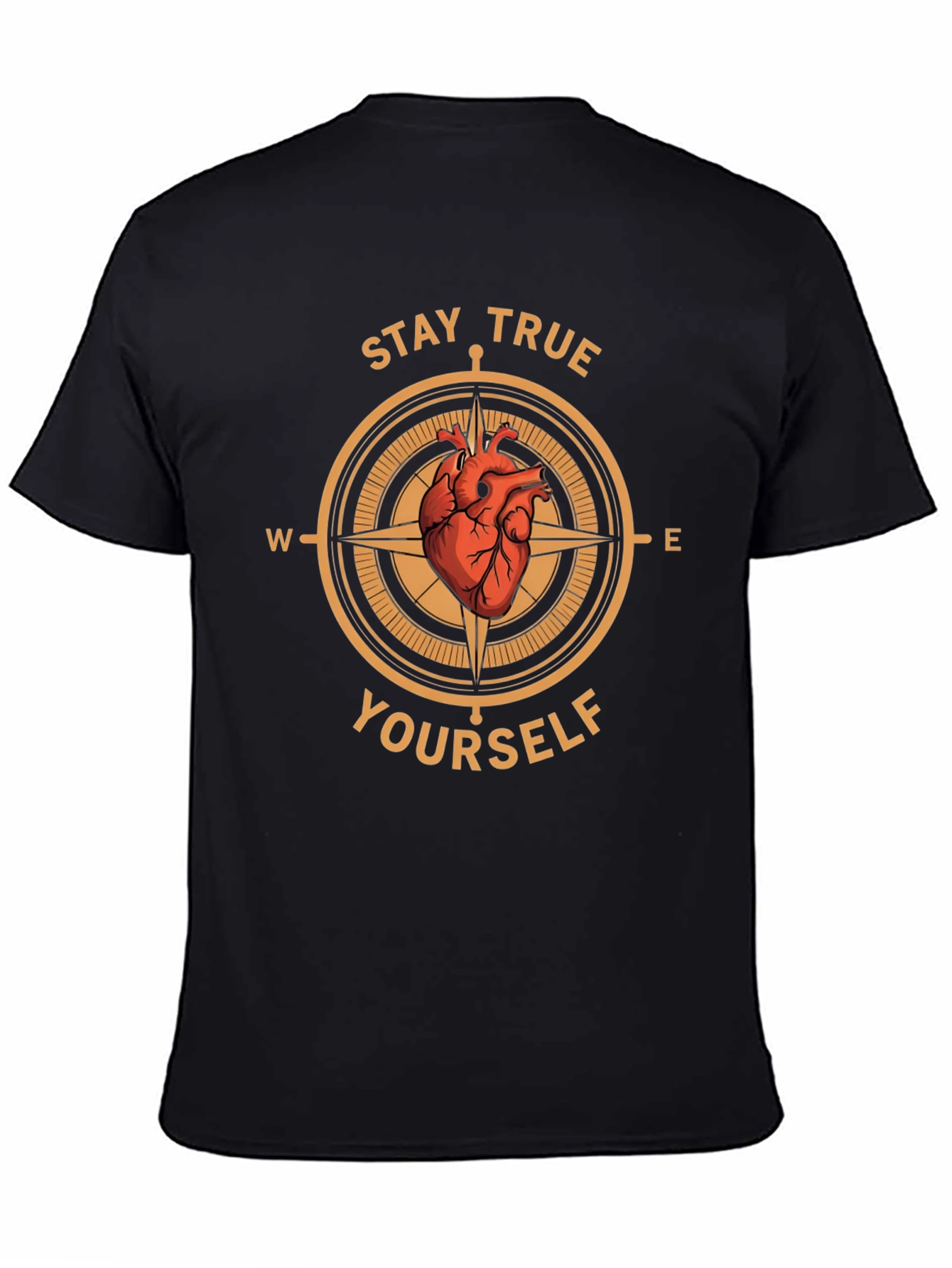 Stay True Yourself Compass Graphic T-Shirt