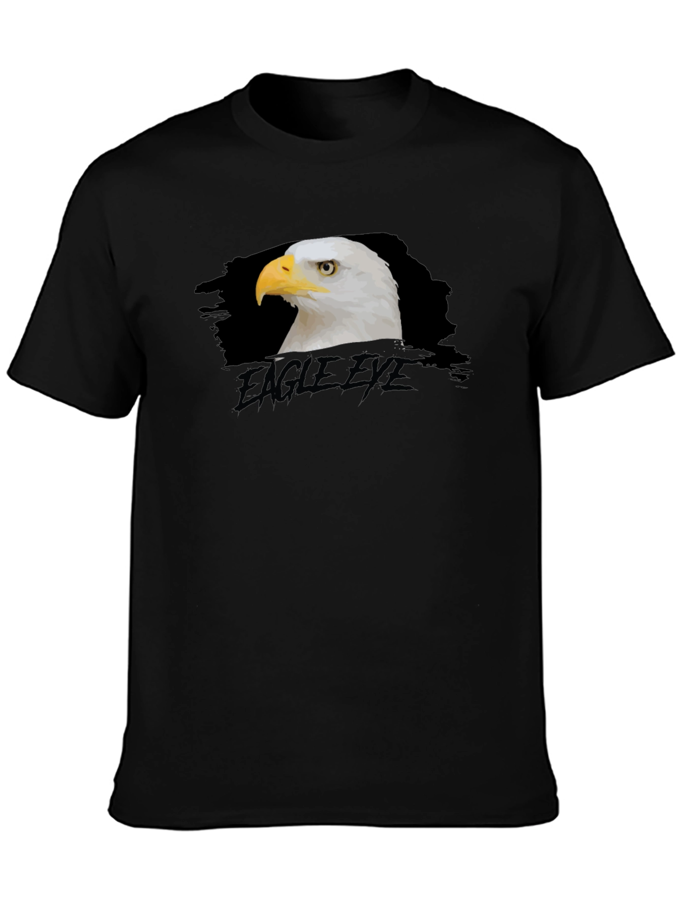 Eagle Eye Black T-Shirt Graphic Print