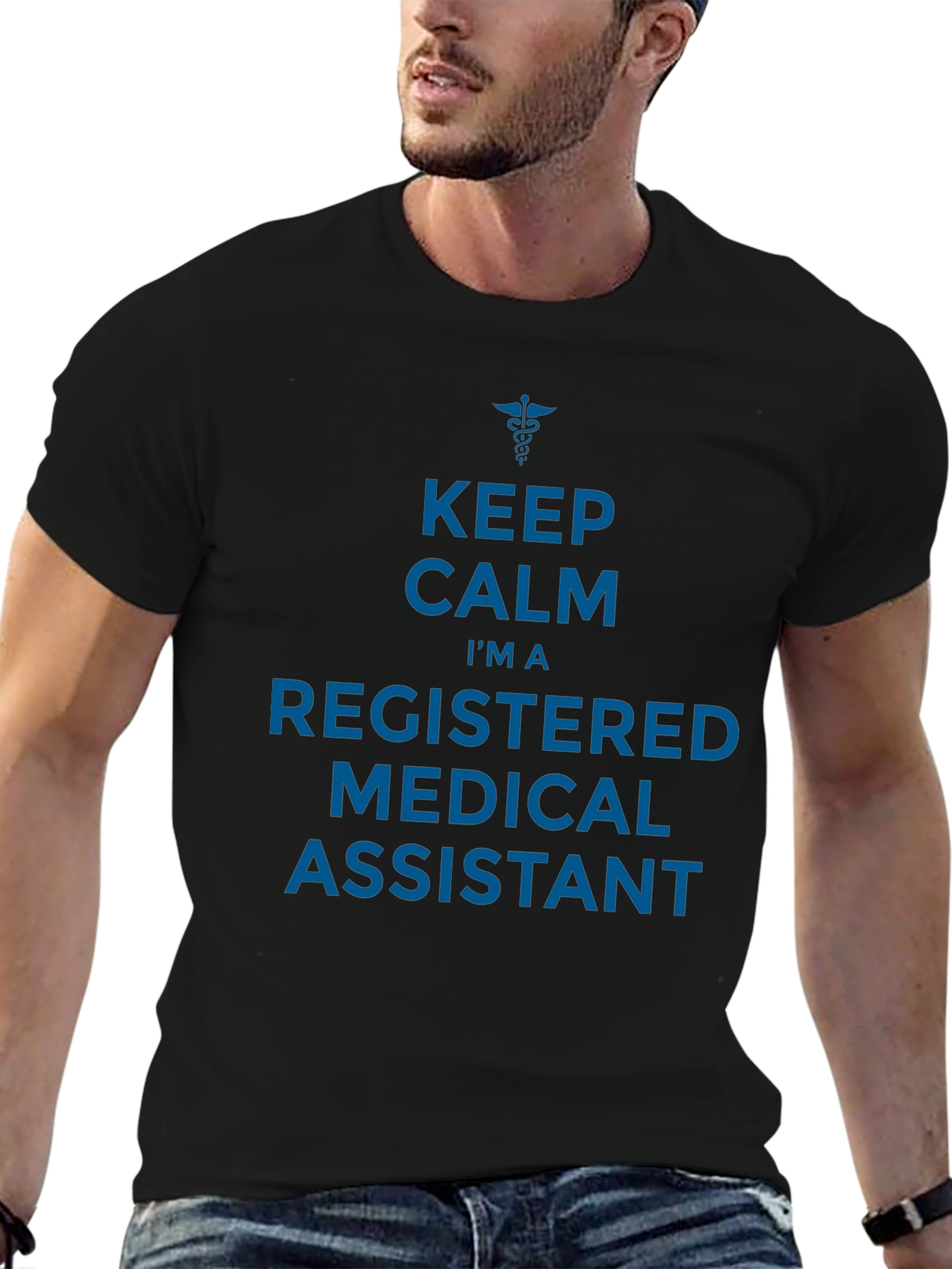 Keep Calm Registered Medical Assistant Graphic T-Shirt