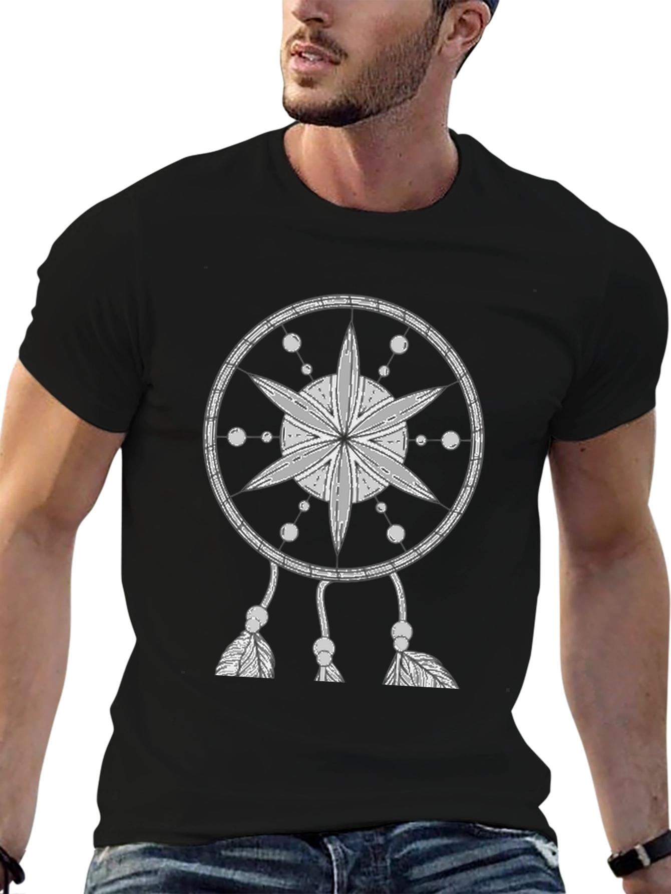 Dreamcatcher Graphic Tee - Unique Tribal Design