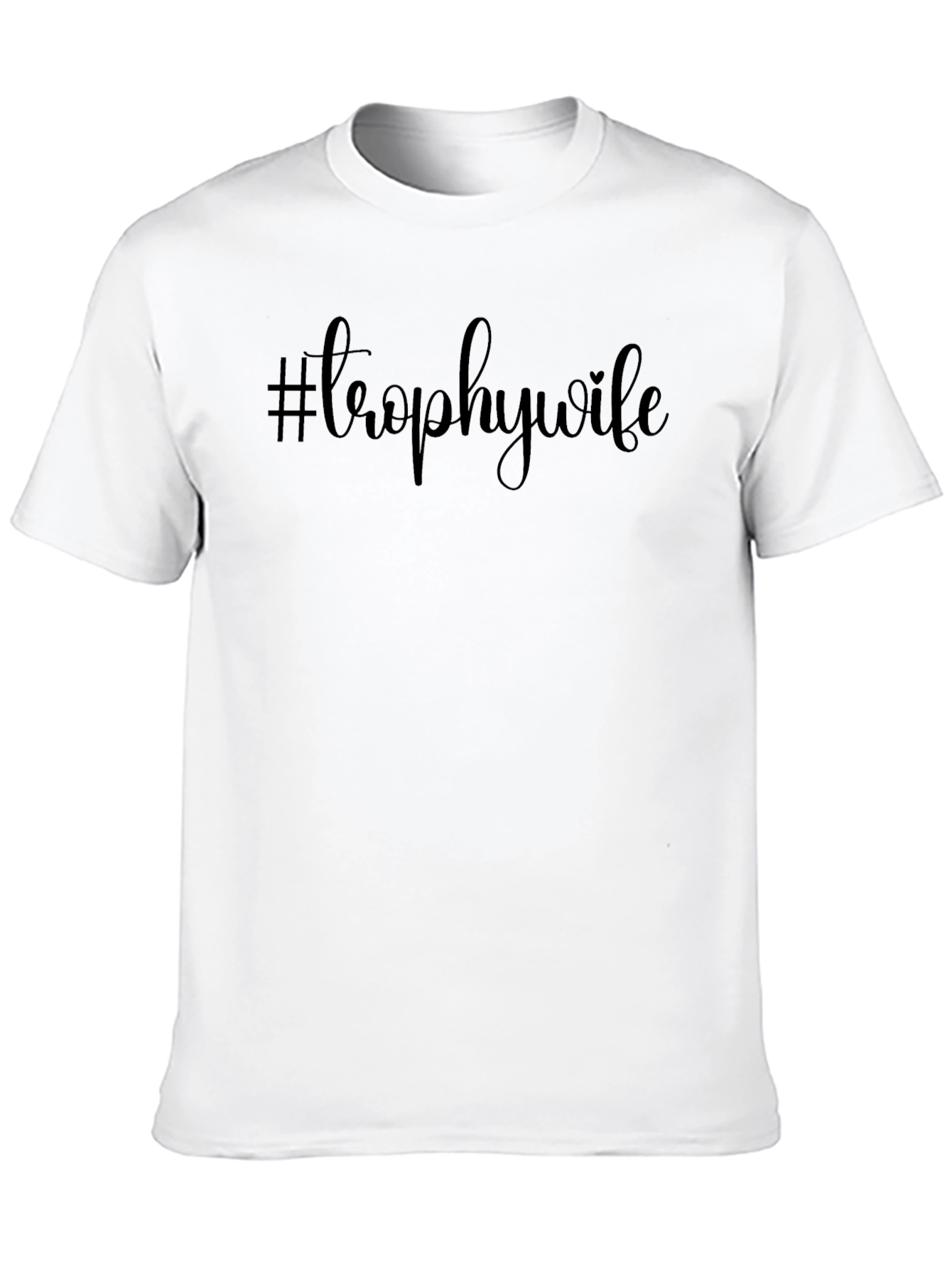#TrophyWife Black Graphic Tee Shirt - Trendy Casual Wear