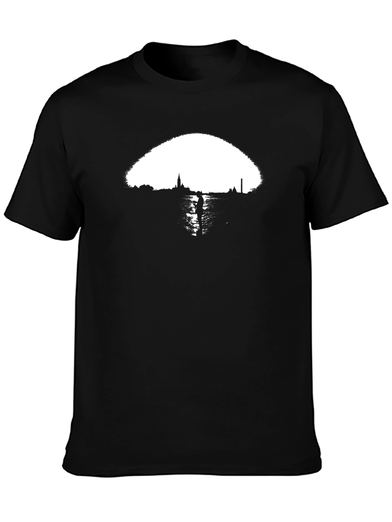 Cityscape Graphic Tee - Black