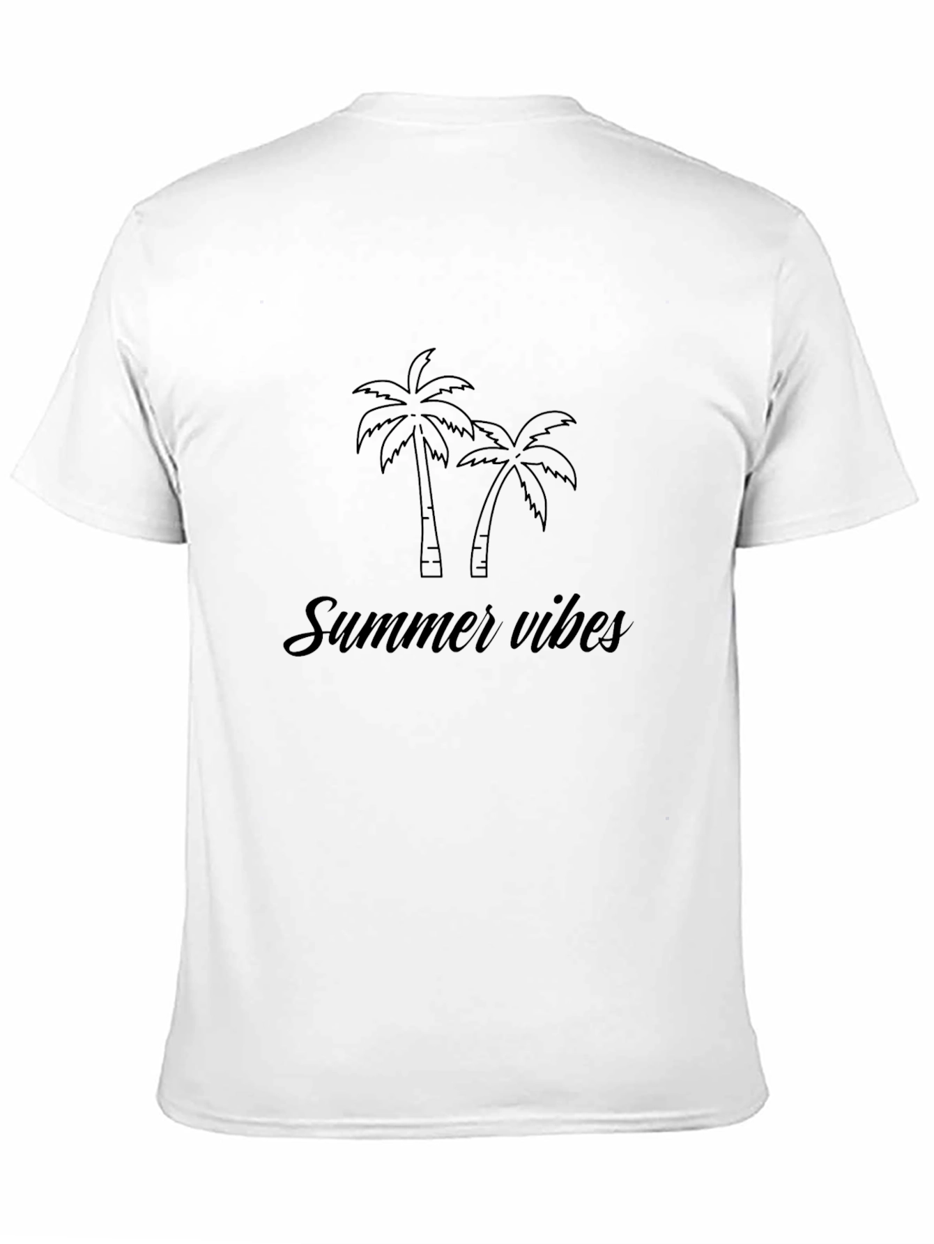 Summer Vibes Black T-Shirt