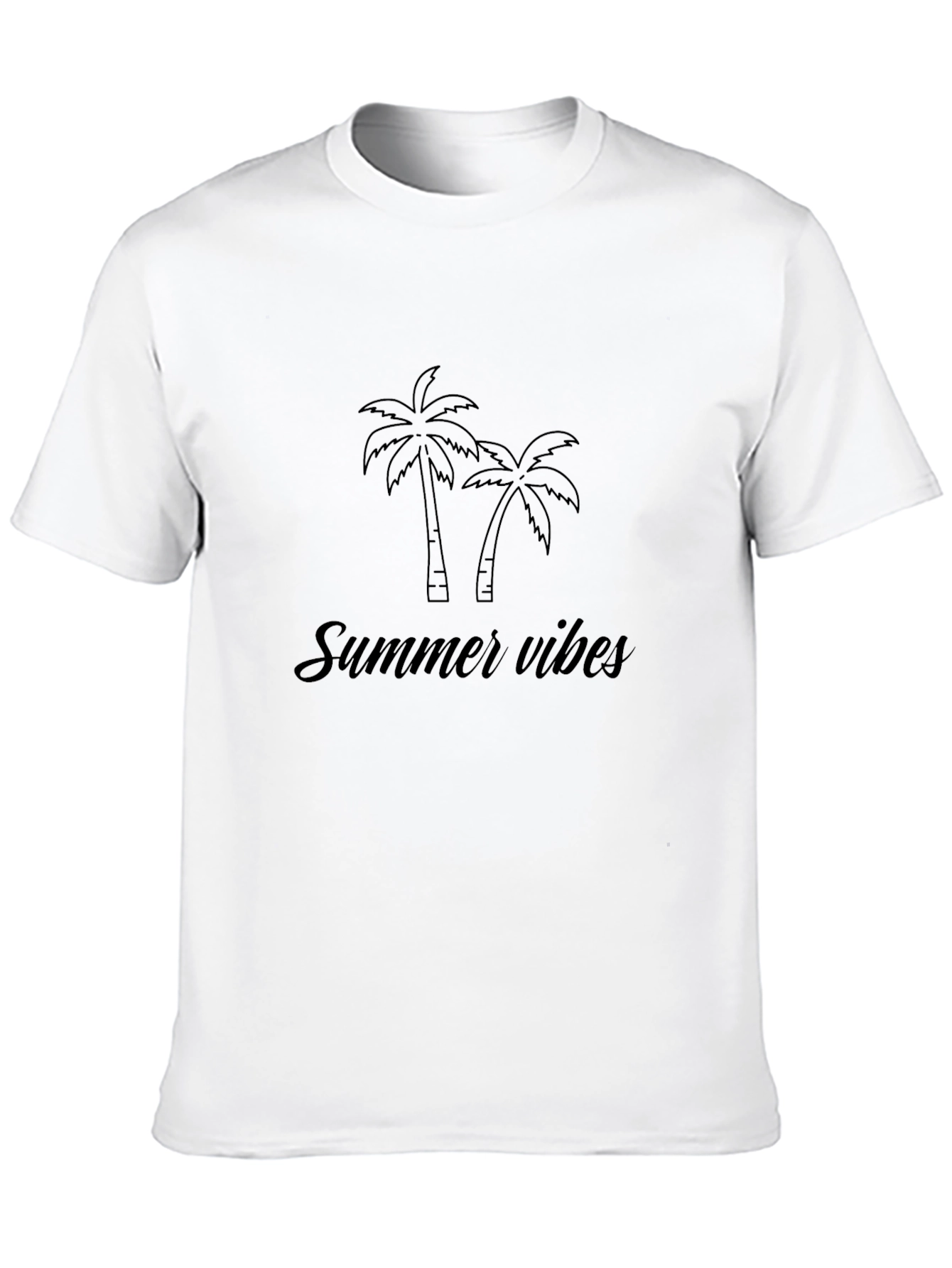 Summer Vibes Black T-Shirt