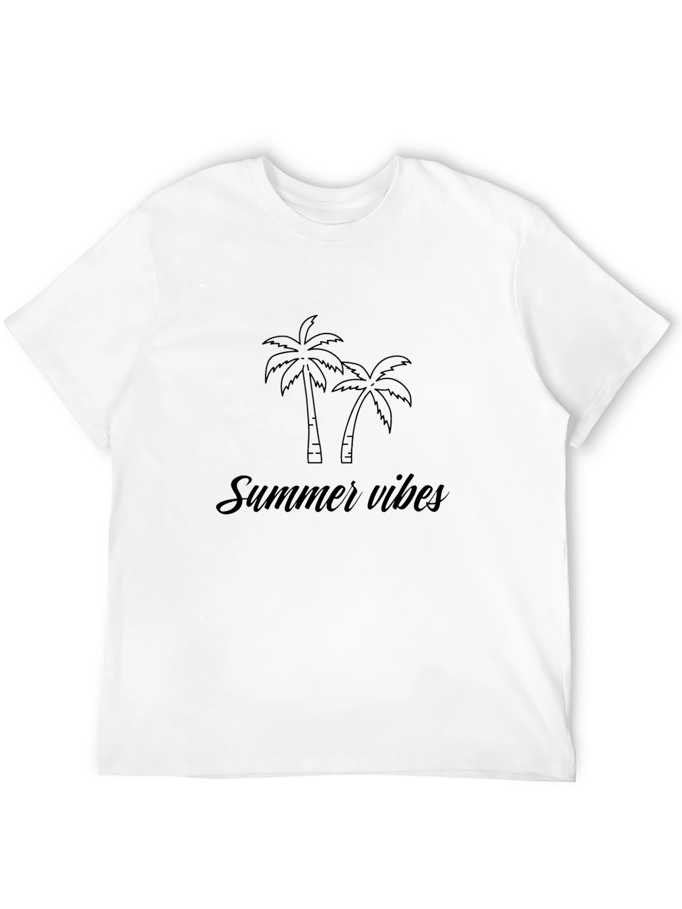 Summer Vibes Black T-Shirt