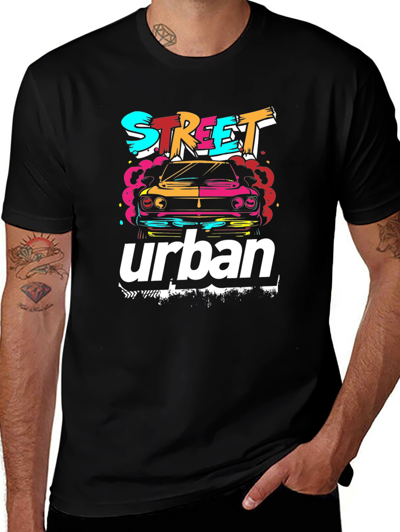 Street Urban Car Graphic T-Shirt