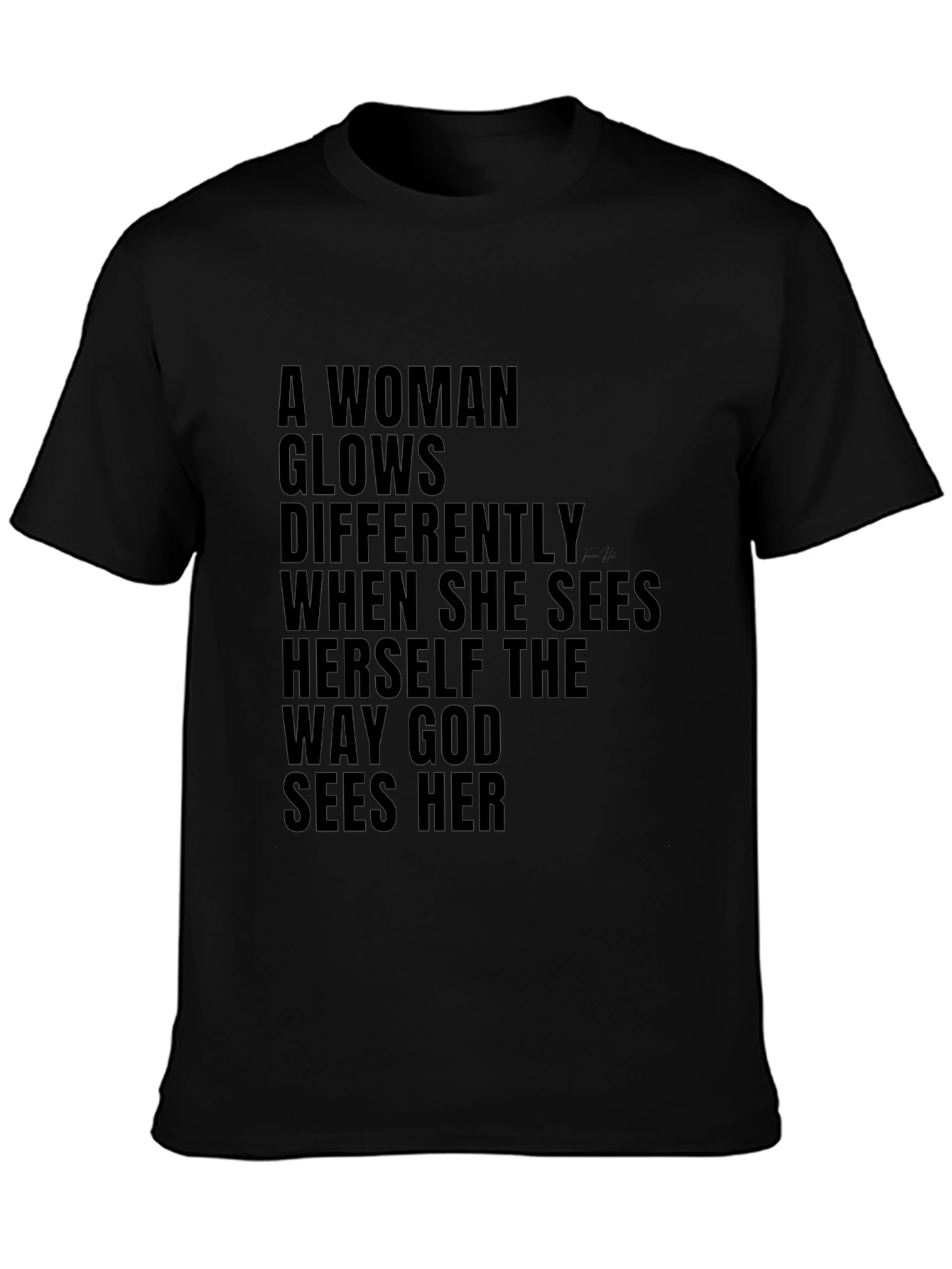 Inspirational Womens T-Shirt God Sees Her
