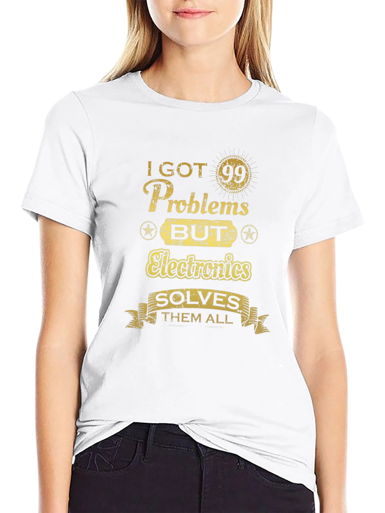 Funny Electronics Problem Solver T-Shirt