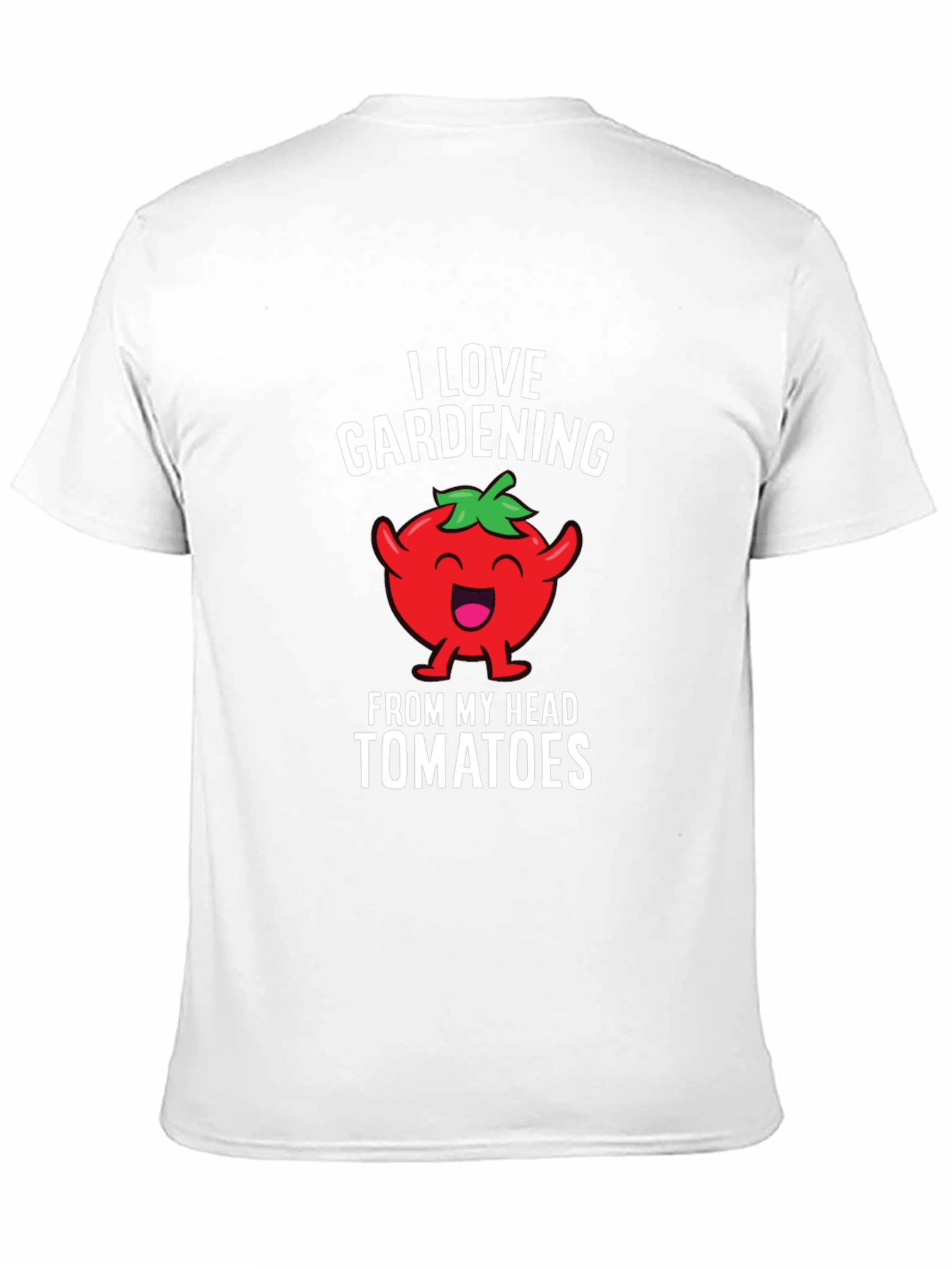 Gardening Tomato Head Graphic T-Shirt