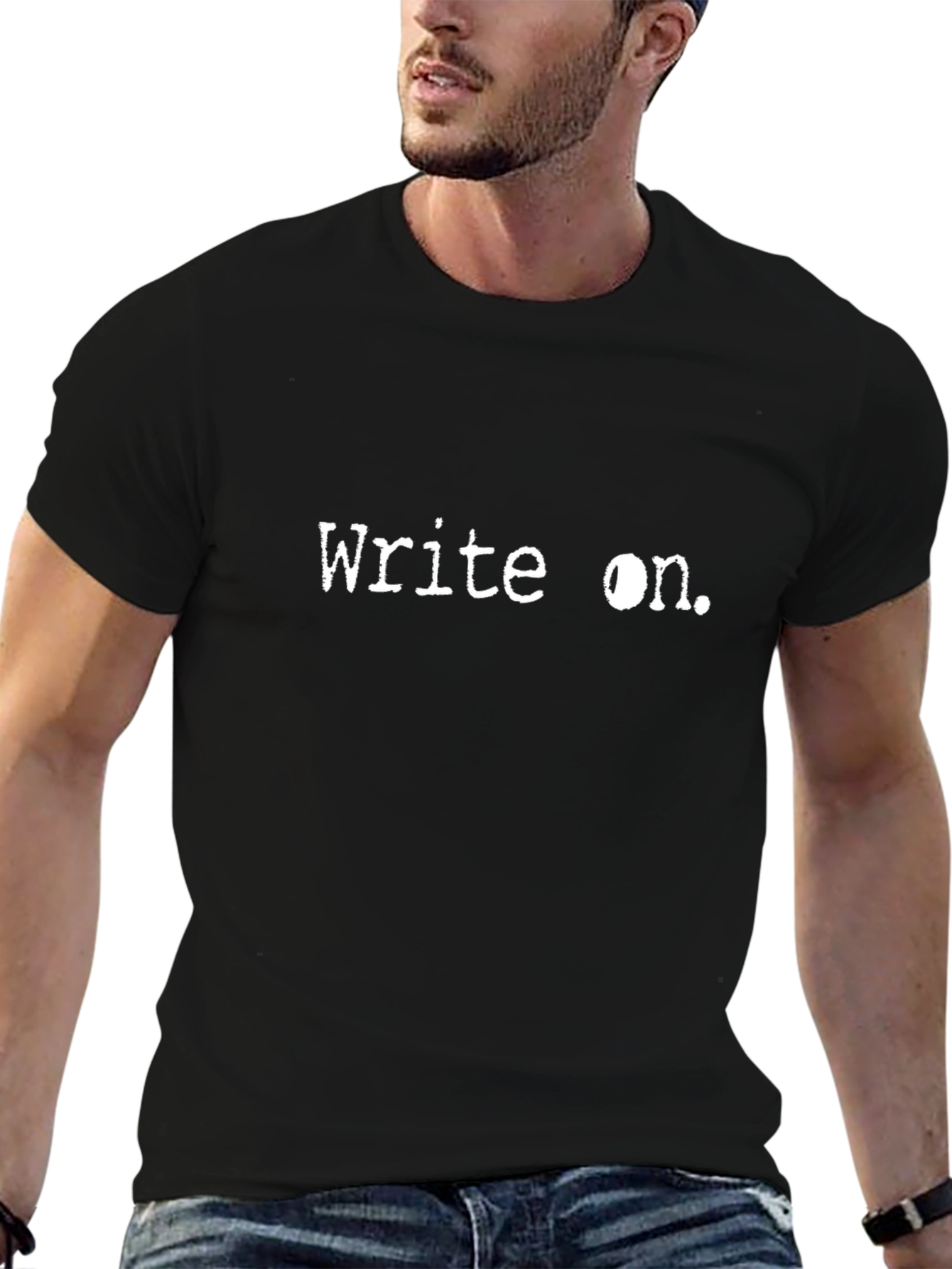 Write On. Graphic Tee - Black