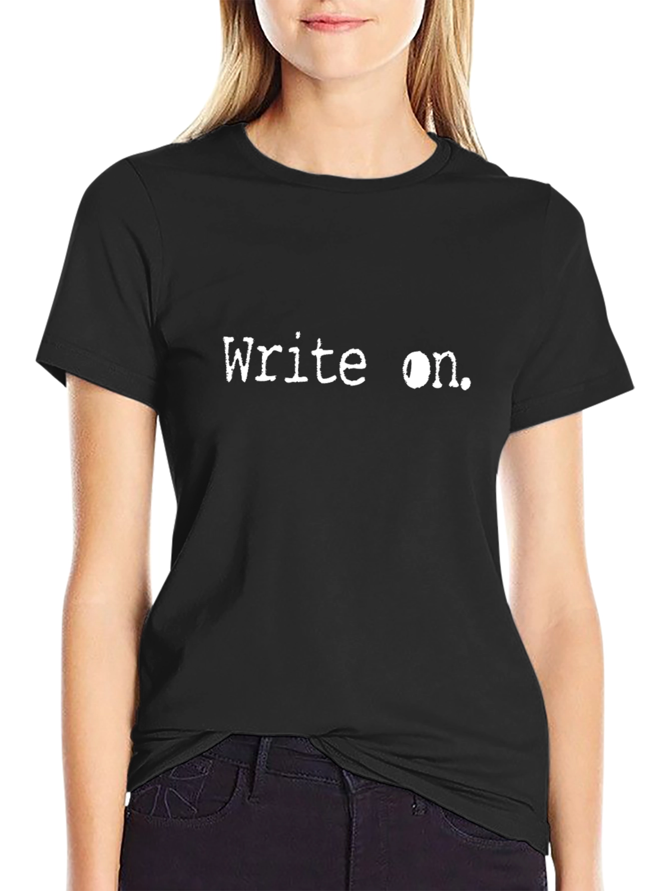 Write On. Graphic Tee - Black