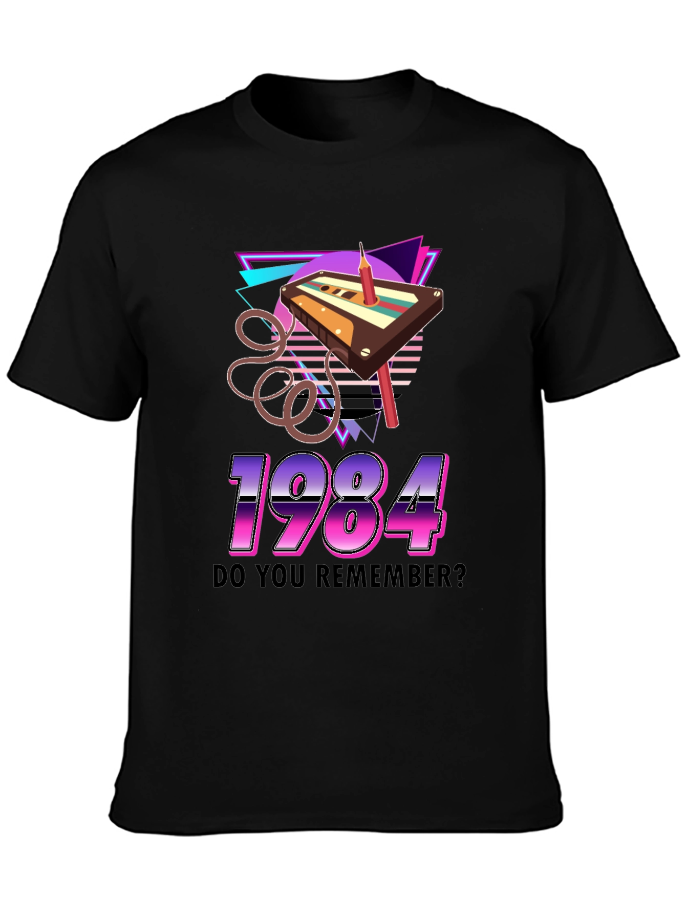 1984 Cassette Tape Retro Graphic T-Shirt