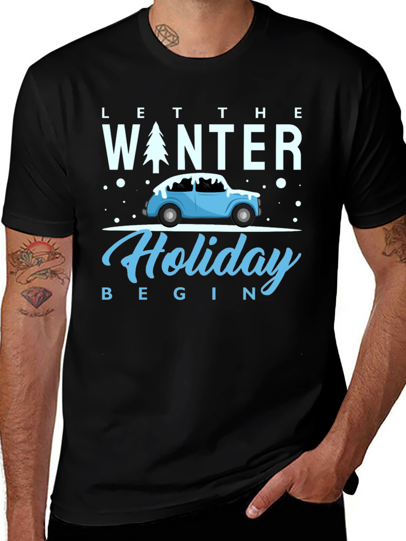 Winter Holiday Tee: Let the Holiday Begin Shirt