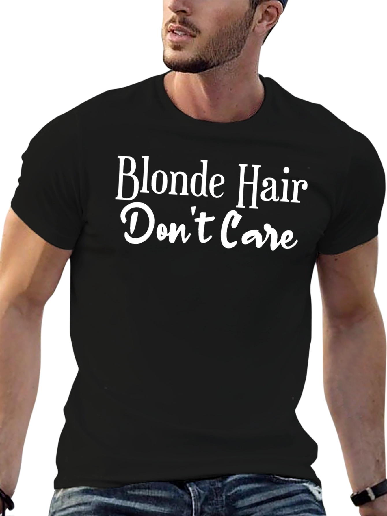Blonde Hair Dont Care Graphic T-Shirt