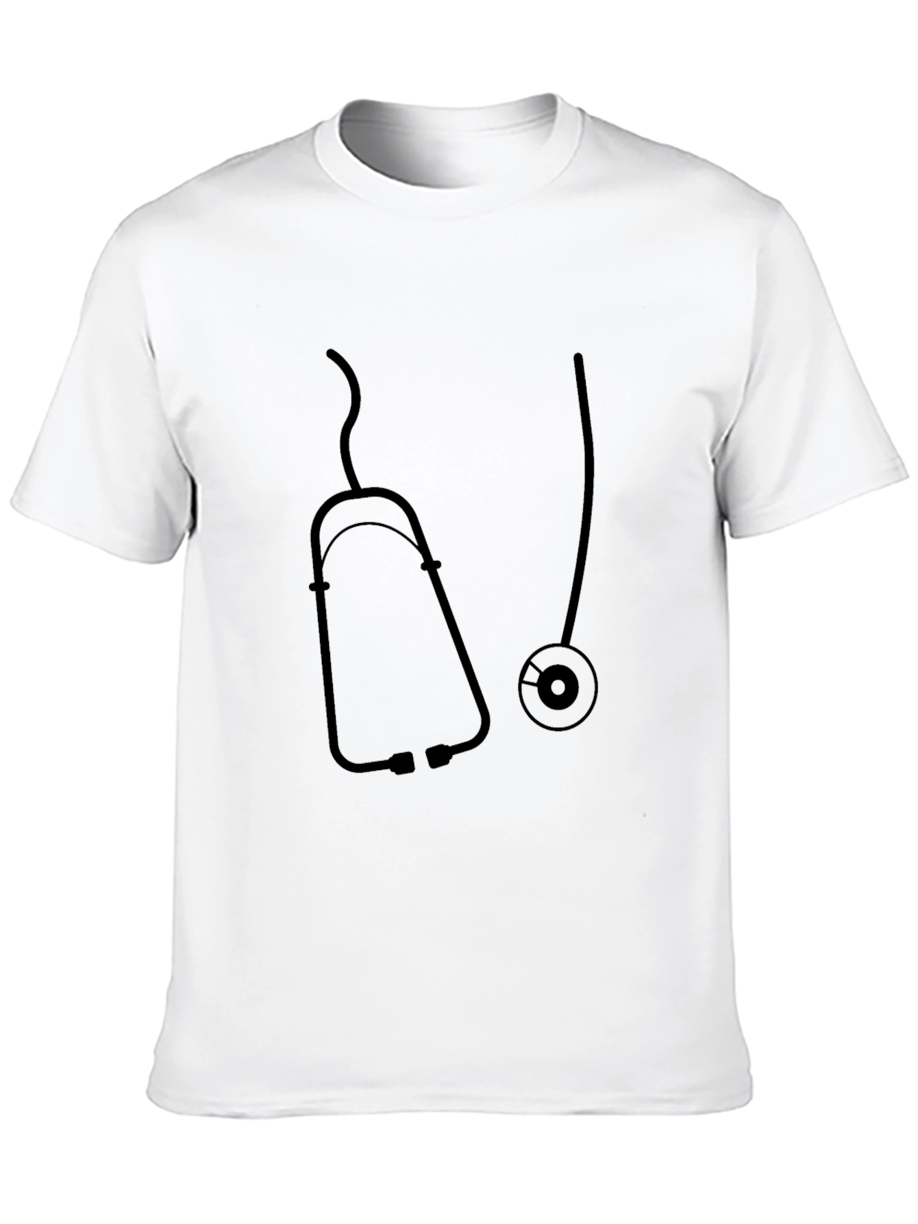 Stethoscope Graphic Black T-Shirt