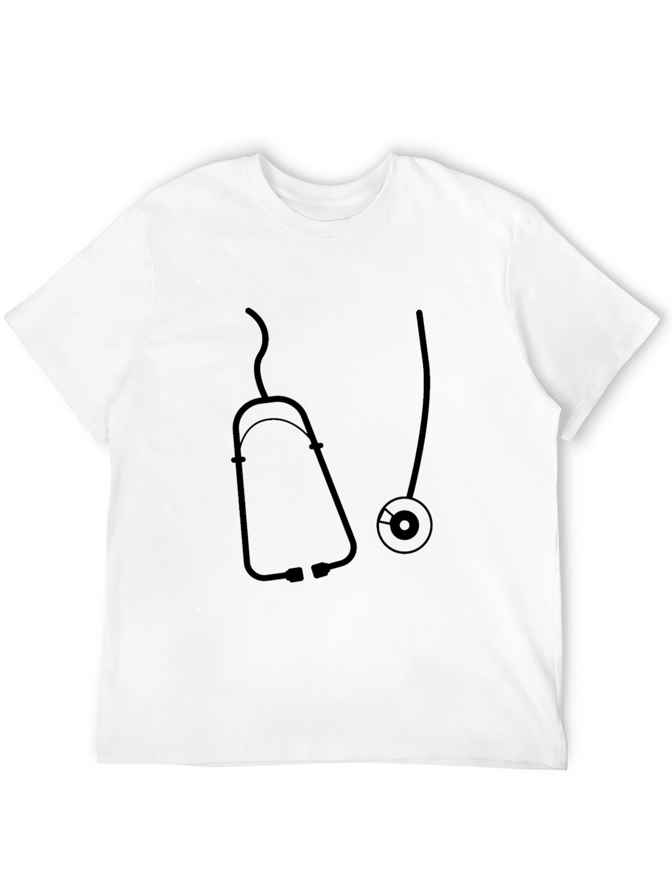 Stethoscope Graphic Black T-Shirt