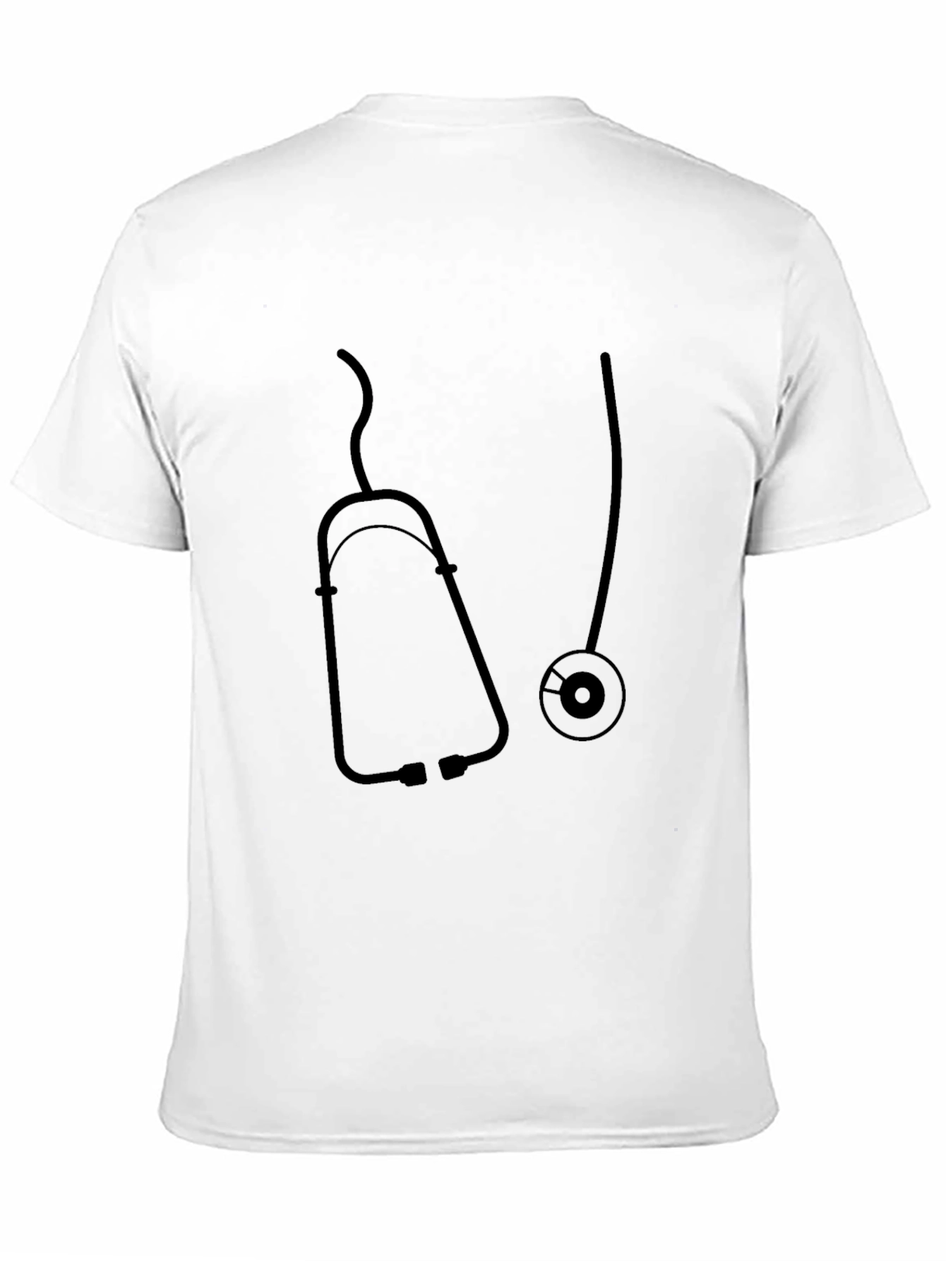 Stethoscope Graphic Black T-Shirt