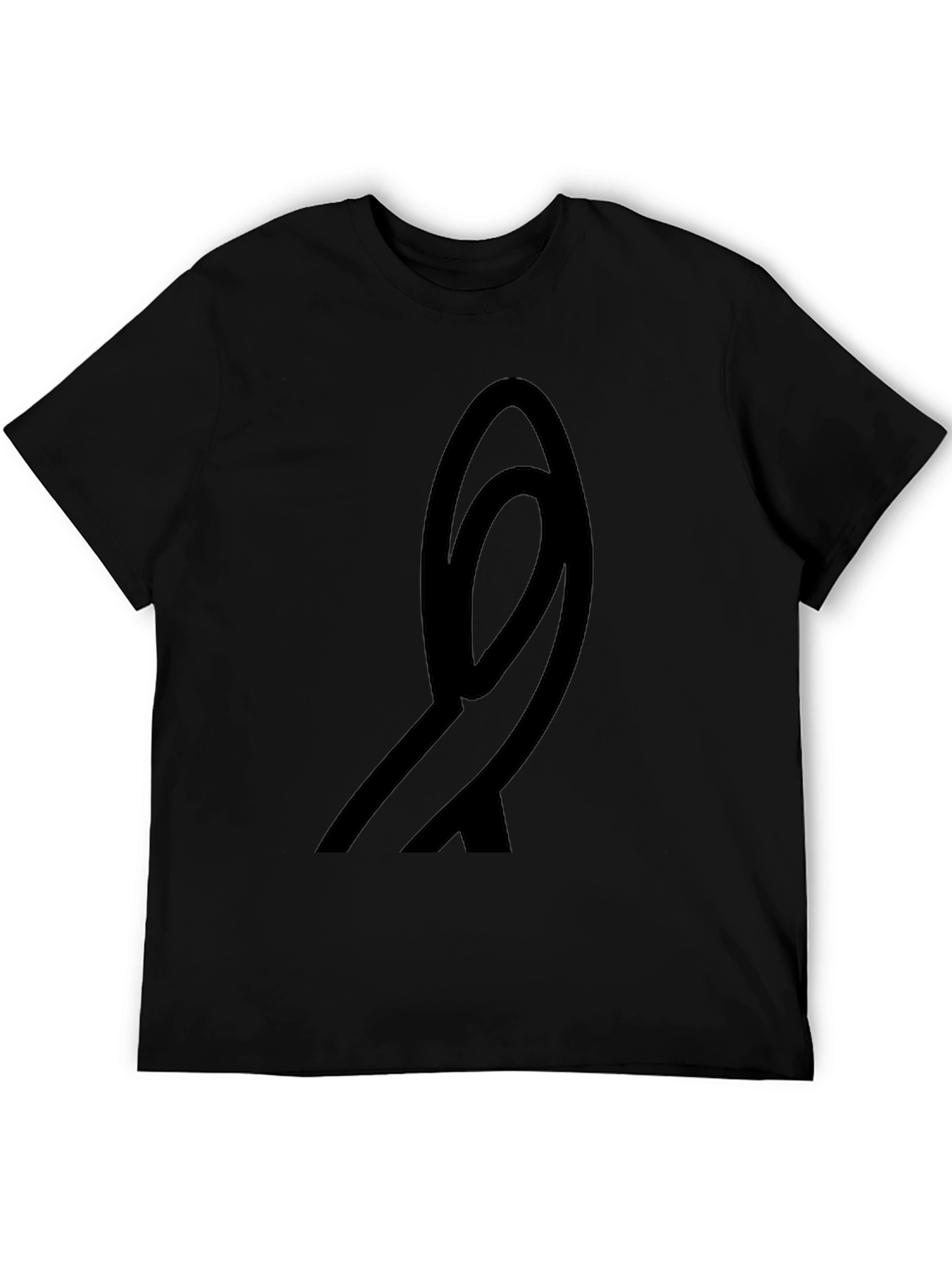 Abstract Graphic Black T-Shirt - Modern Style