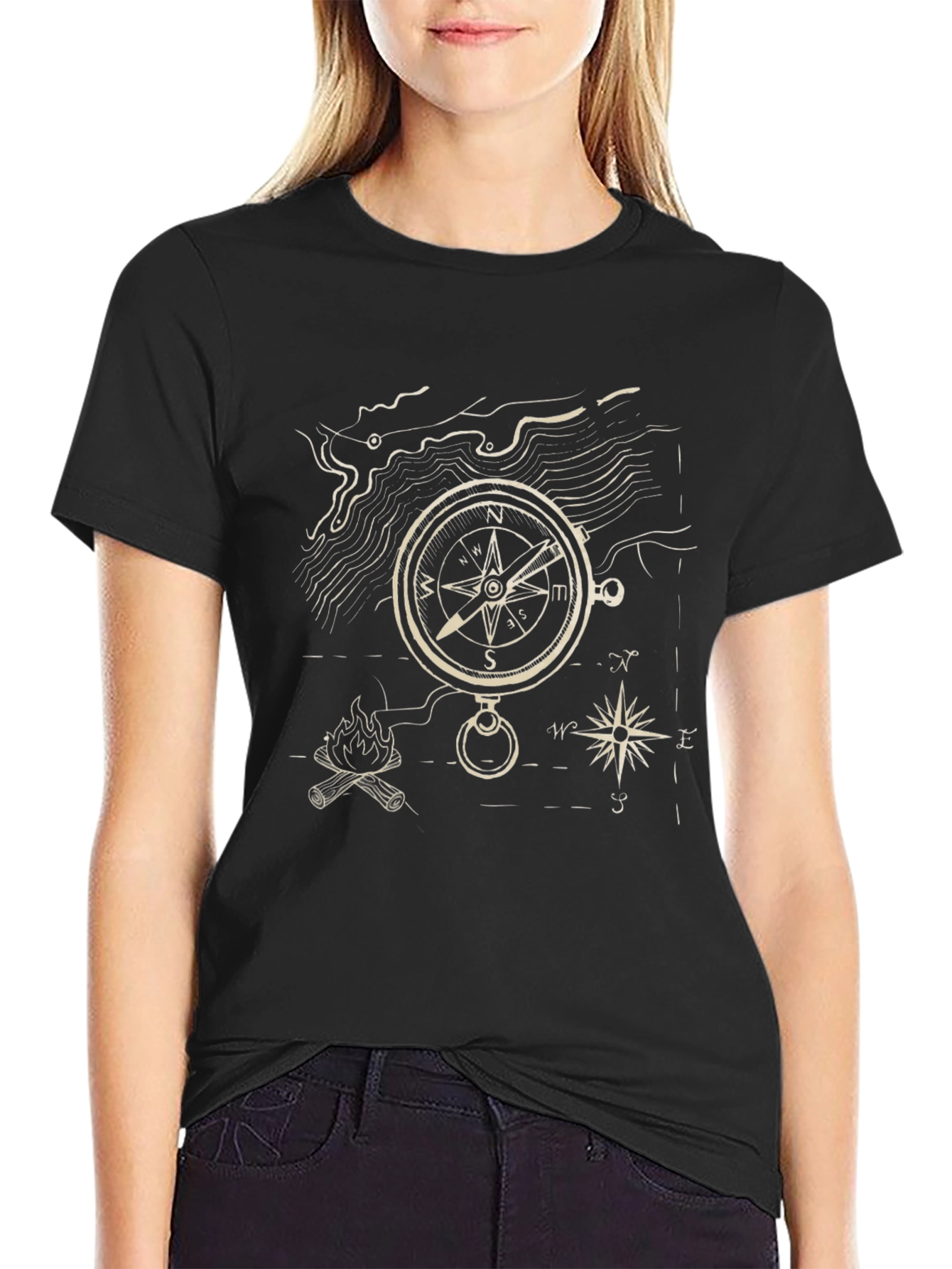Adventure Compass Graphic T-Shirt