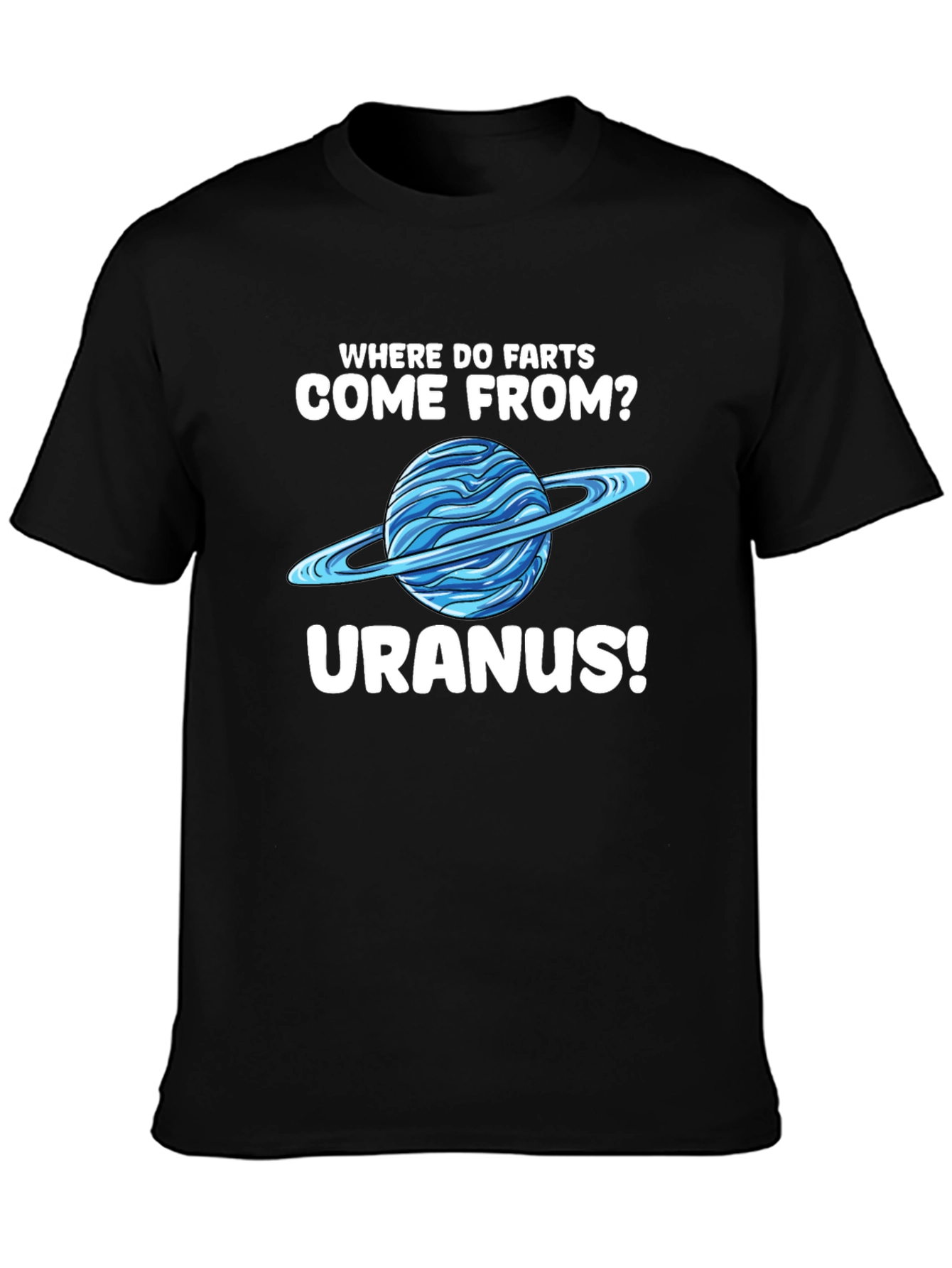 Uranus Humor Graphic T-Shirt Funny Space Joke Tee