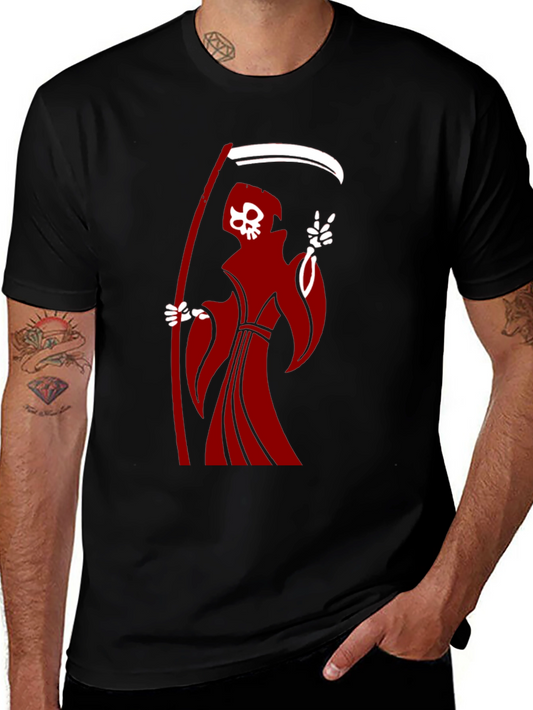 Grim Reaper Graphic T-Shirt - Black