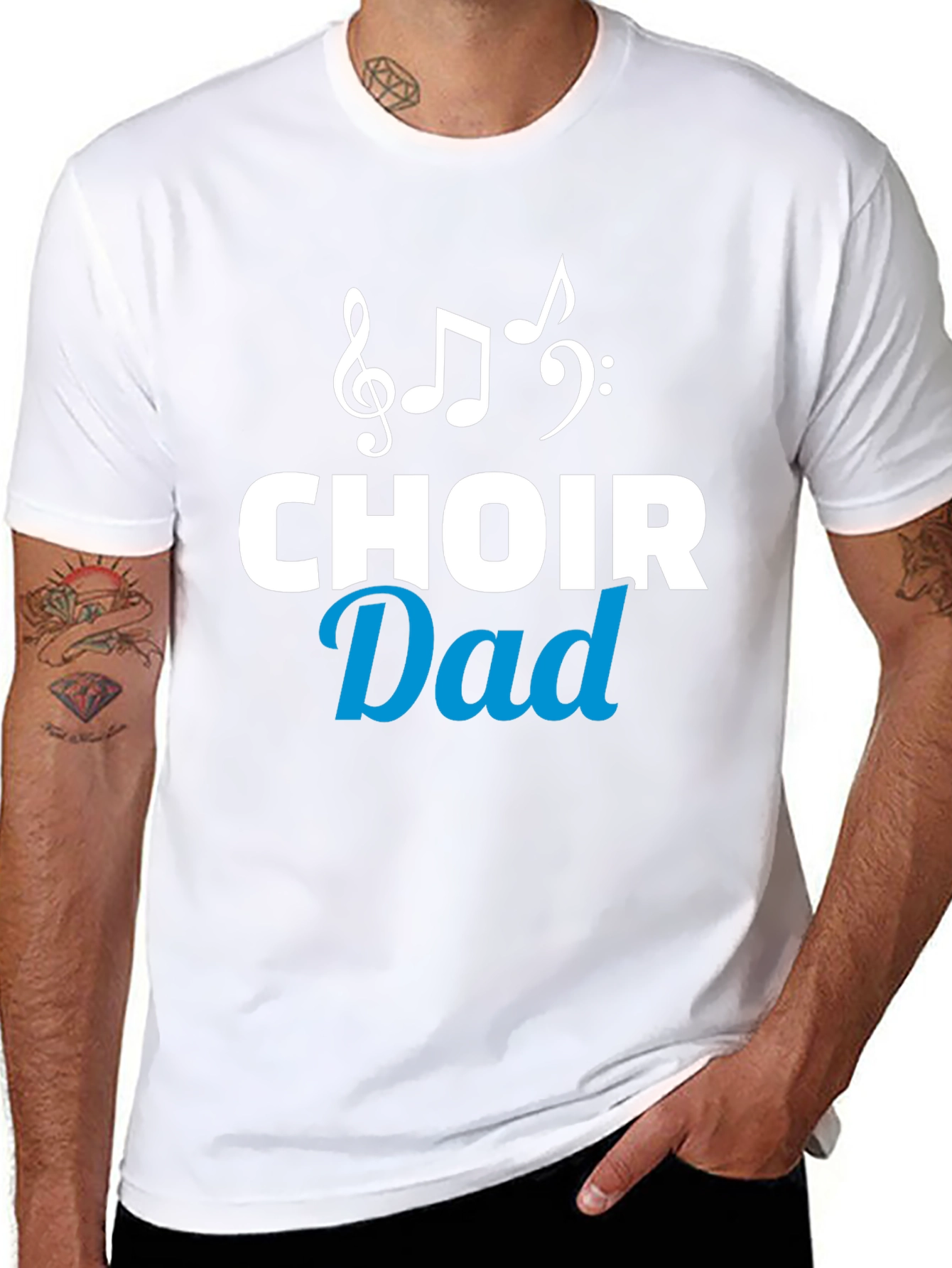Choir Dad Graphic Tee - Musical Father T-Shirt