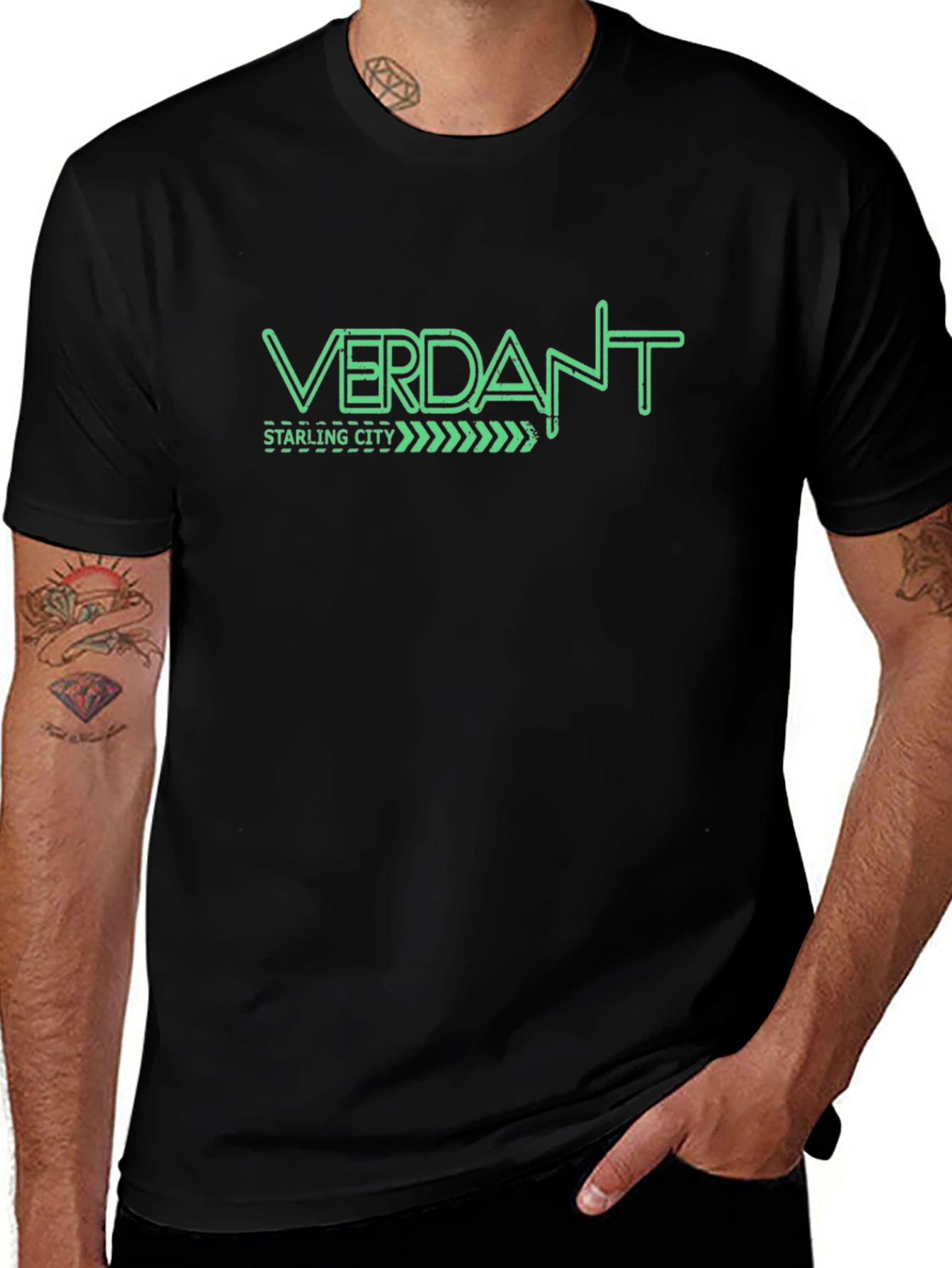 Verdant Starling City Graphic Tee - Black