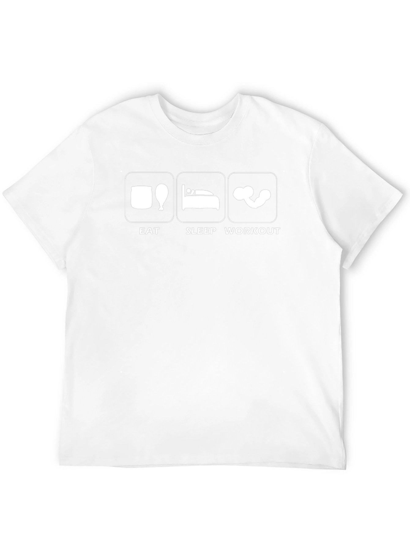 Eat Sleep Workout Black Graphic Tee