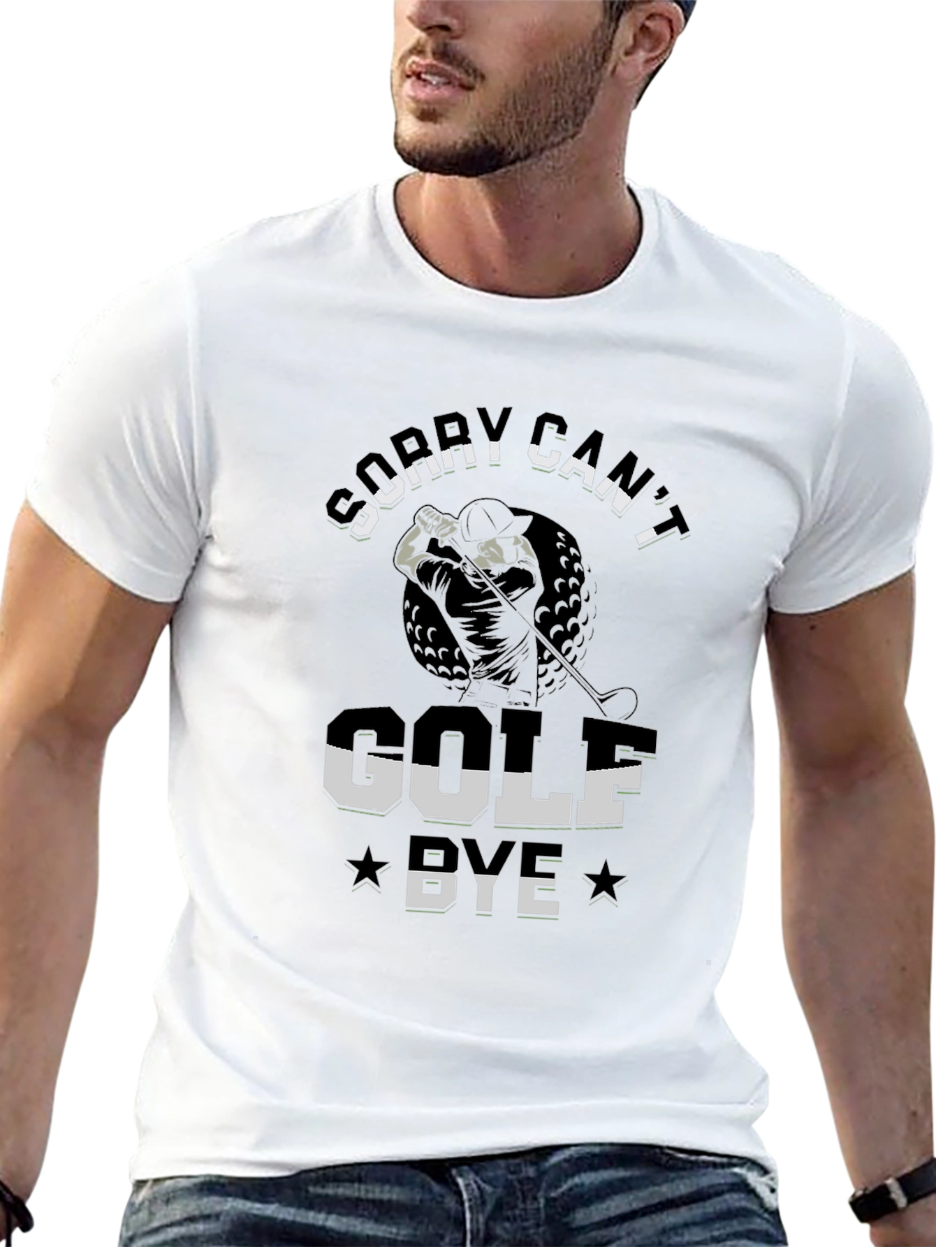 Funny Golf T-Shirt - Sorry Cant Golf Bye
