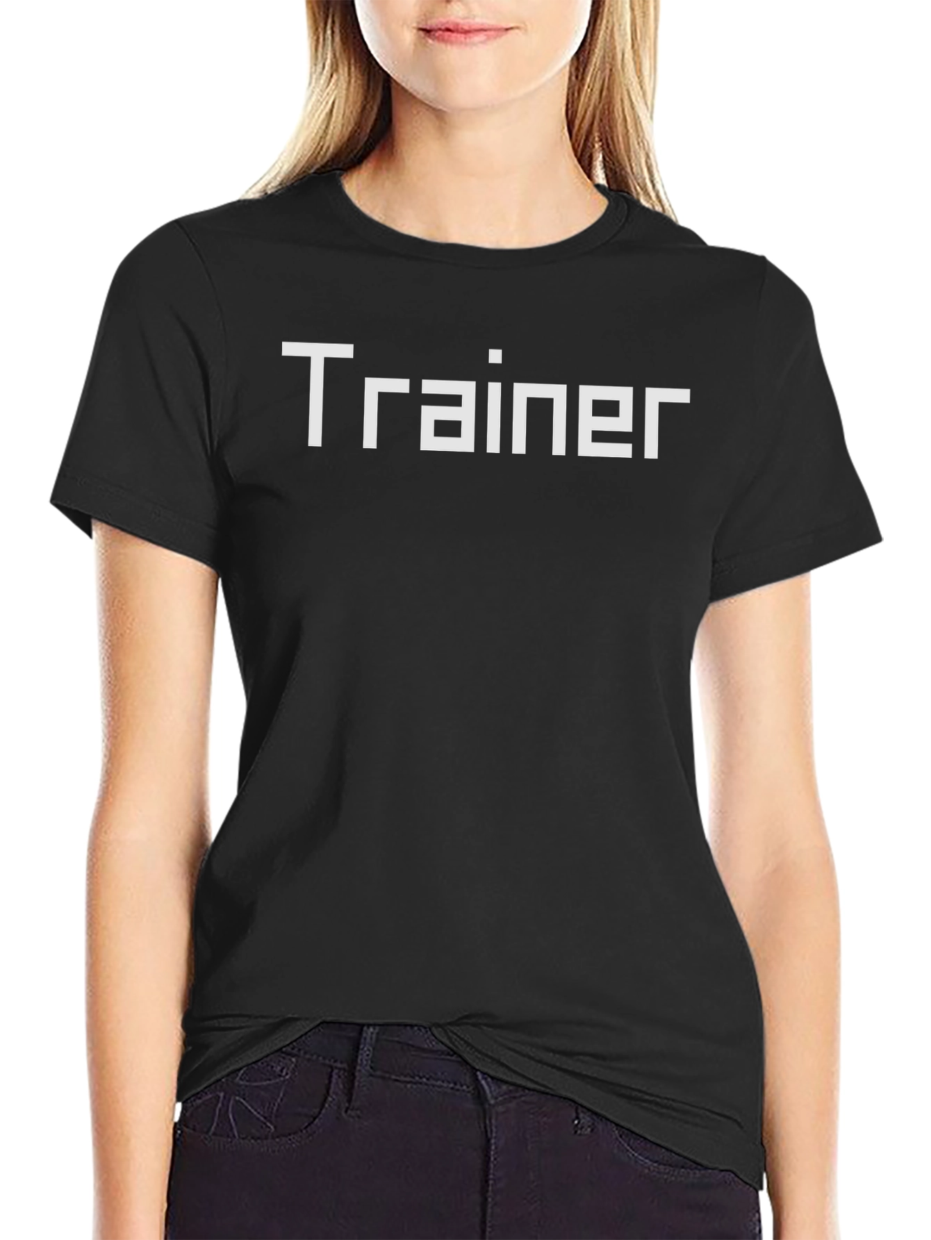 Trainer T-Shirt - Black Cotton Tee