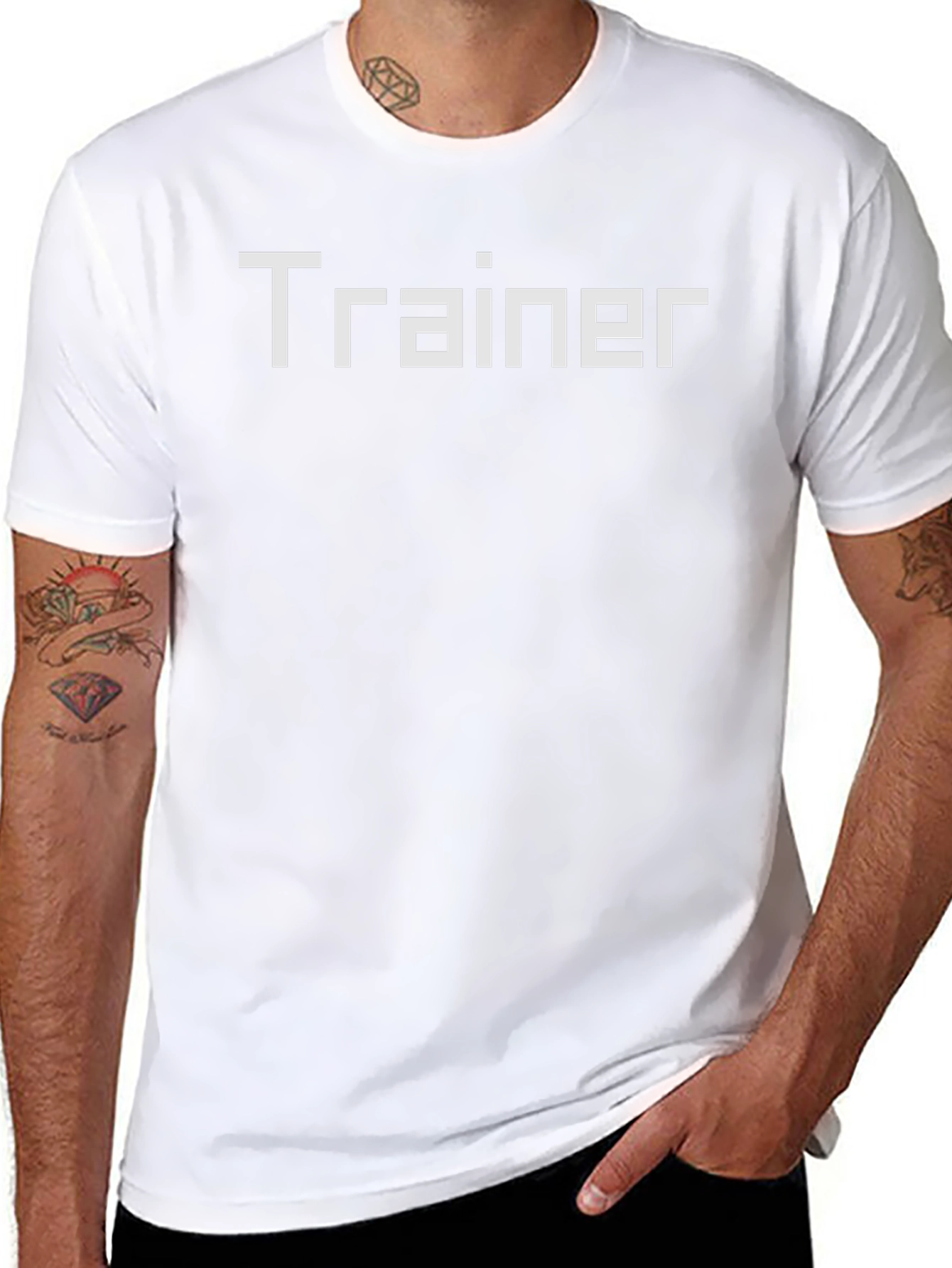 Trainer T-Shirt - Black Cotton Tee